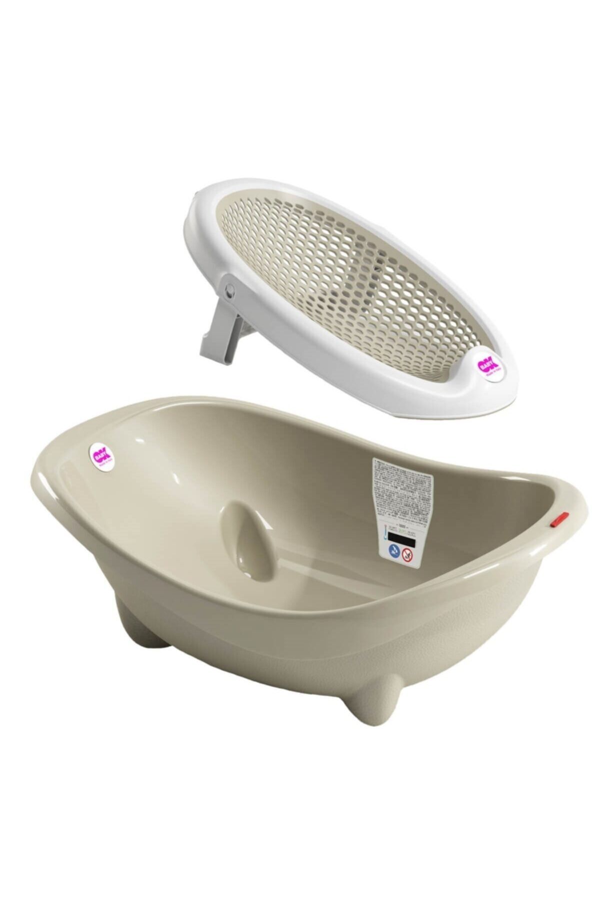 Okbaby Buddy Laguna Banyo Küveti & Jelly Küvet Aparatı / Gri