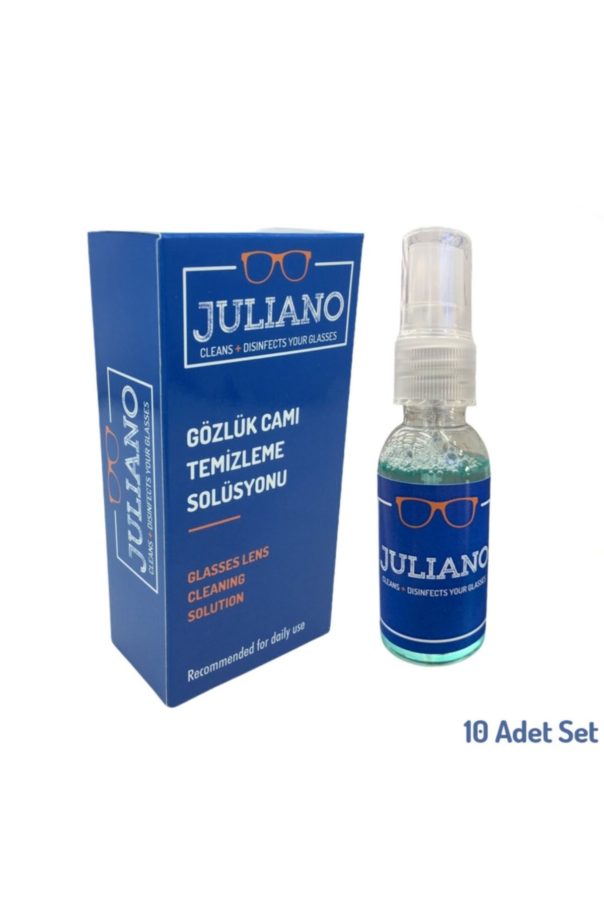 JULIANO 10 Adet Gözlük Temizleme Antistatik Solusyon Sprey Set