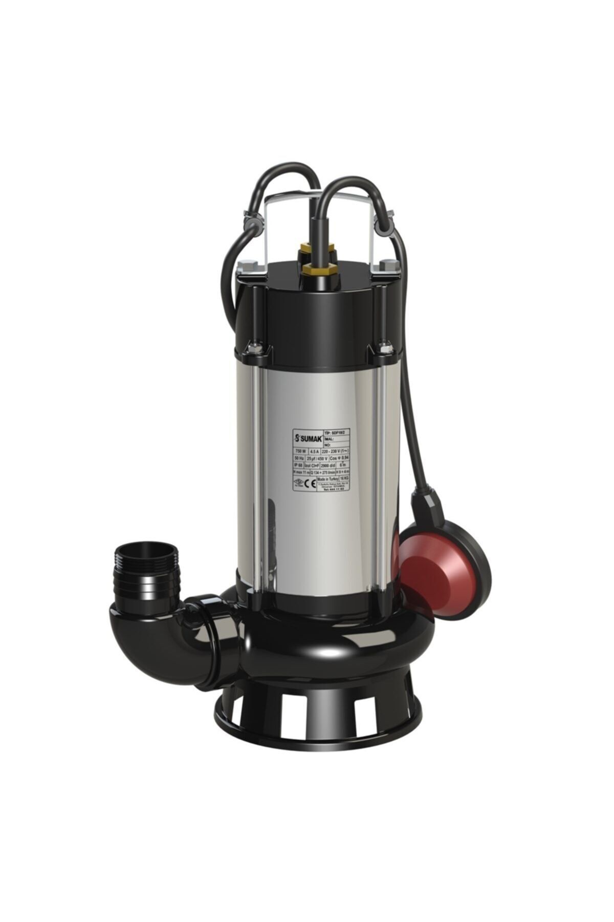 Sumak Sdf 10/2 1 Hp 220v Monofaze Foseptik Dalgıç Pompa