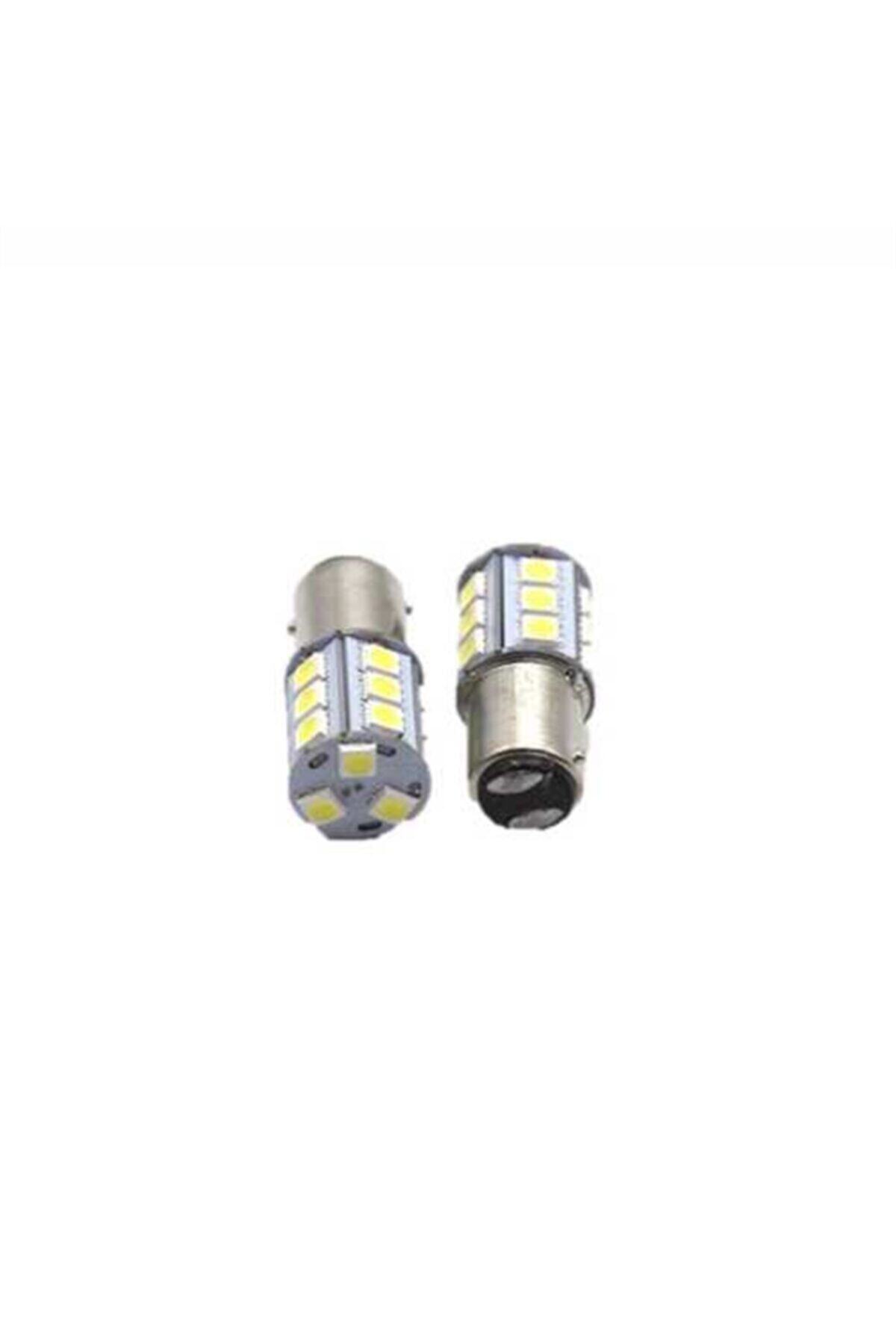 Carub Crystal Palace 12volt Çift Duy Led Ampul 18 Ledli 1016 Ampul Çakarlı (flash) Kırmızı Led Park Stop