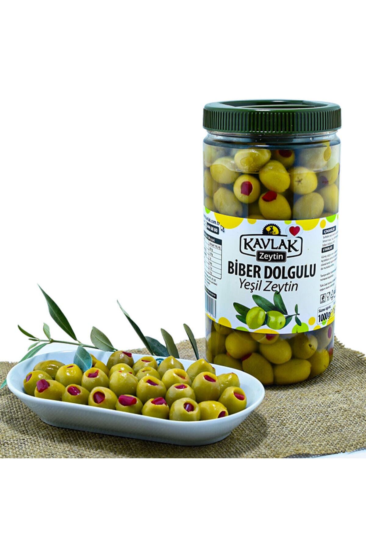 Kavlak Biber Dolgulu Yeşil Zeytin 1 kg