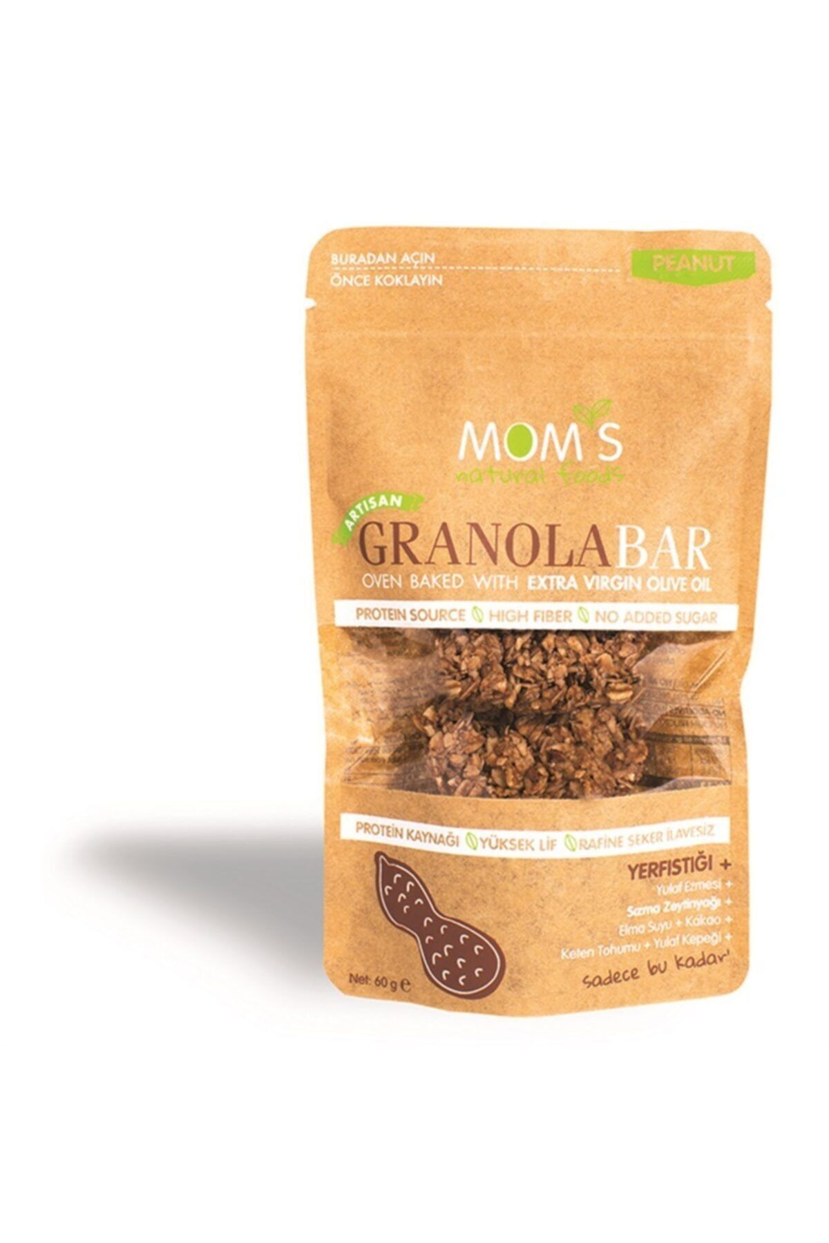 Mom's Natural Foods Yer Fıstıklı Granola Bar