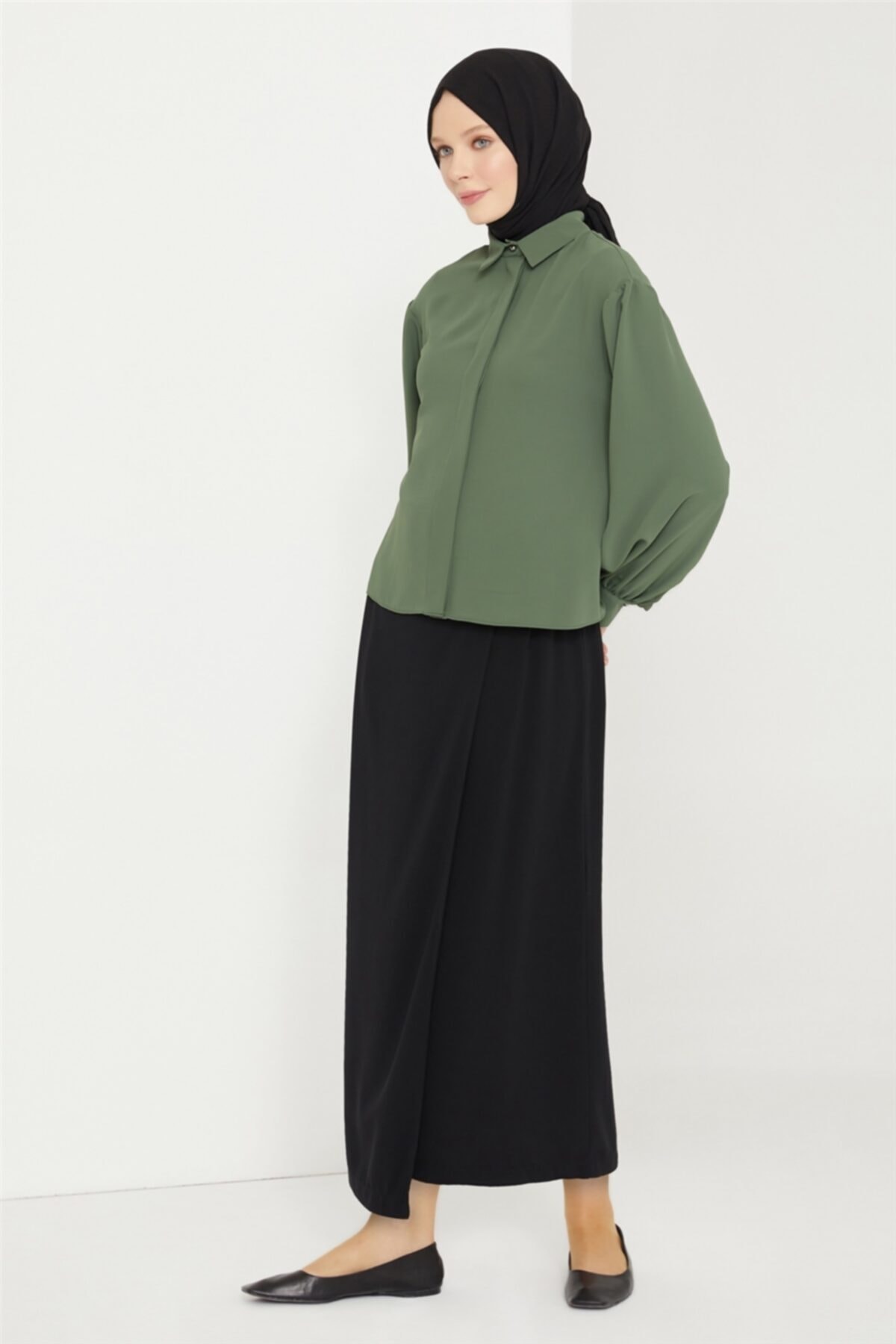 Armine Kruvaze Etek 21k1001 Siyah