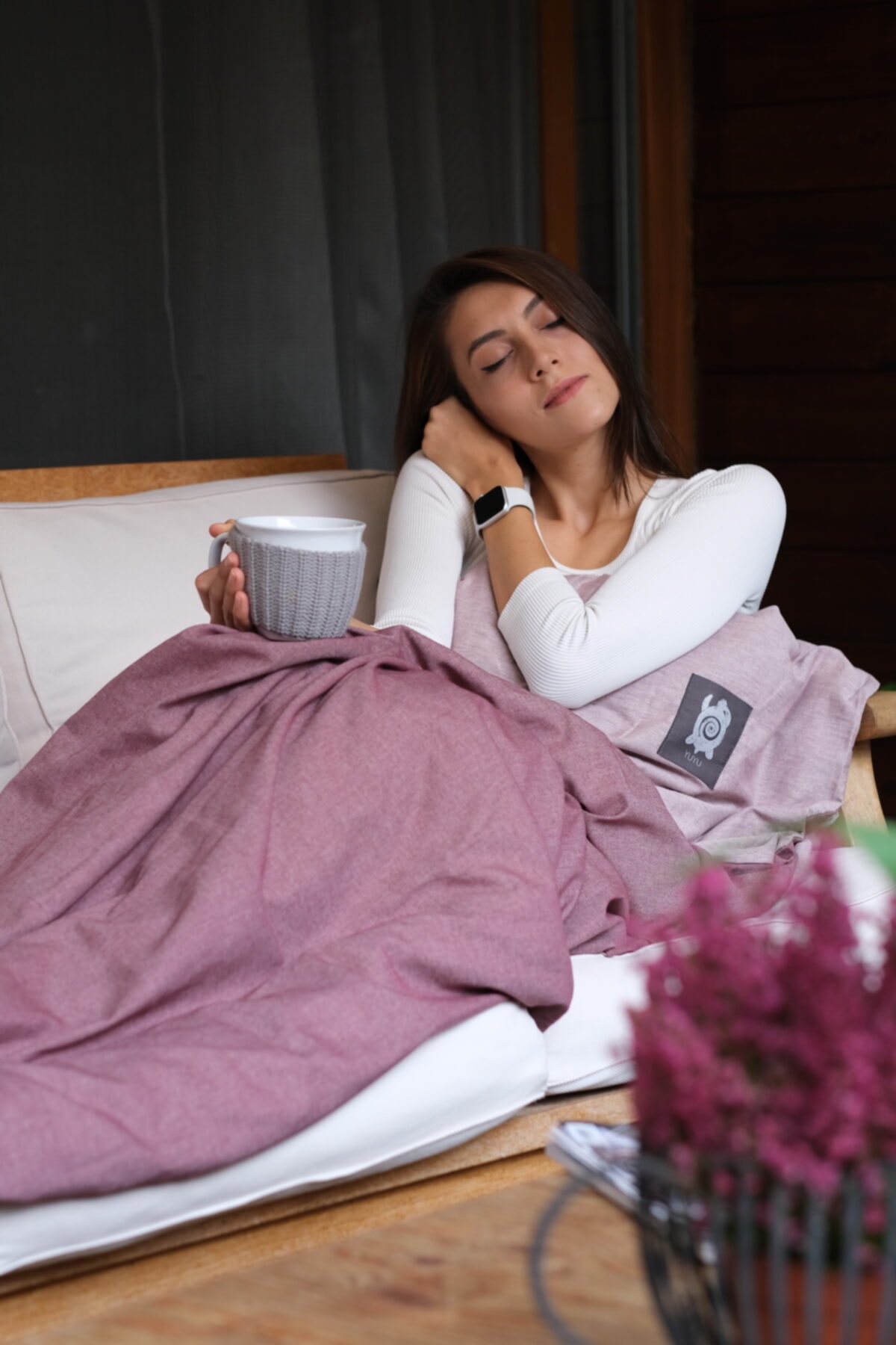 YUYU 5.6 Pembe 3002 Tek Kişilik Kılıflı Set Ağırlıklı Battaniye Yorgan