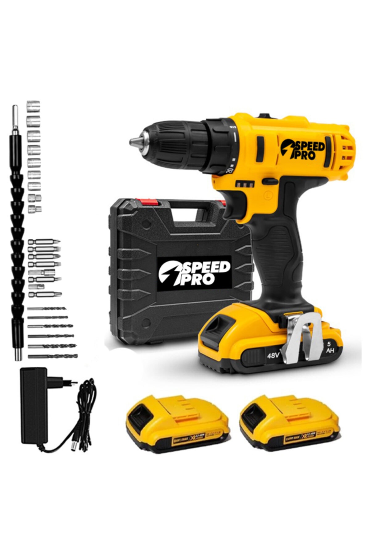 SpeedPro 48v 5ah X-high Alman Çift Akülü Vidalama Matkap