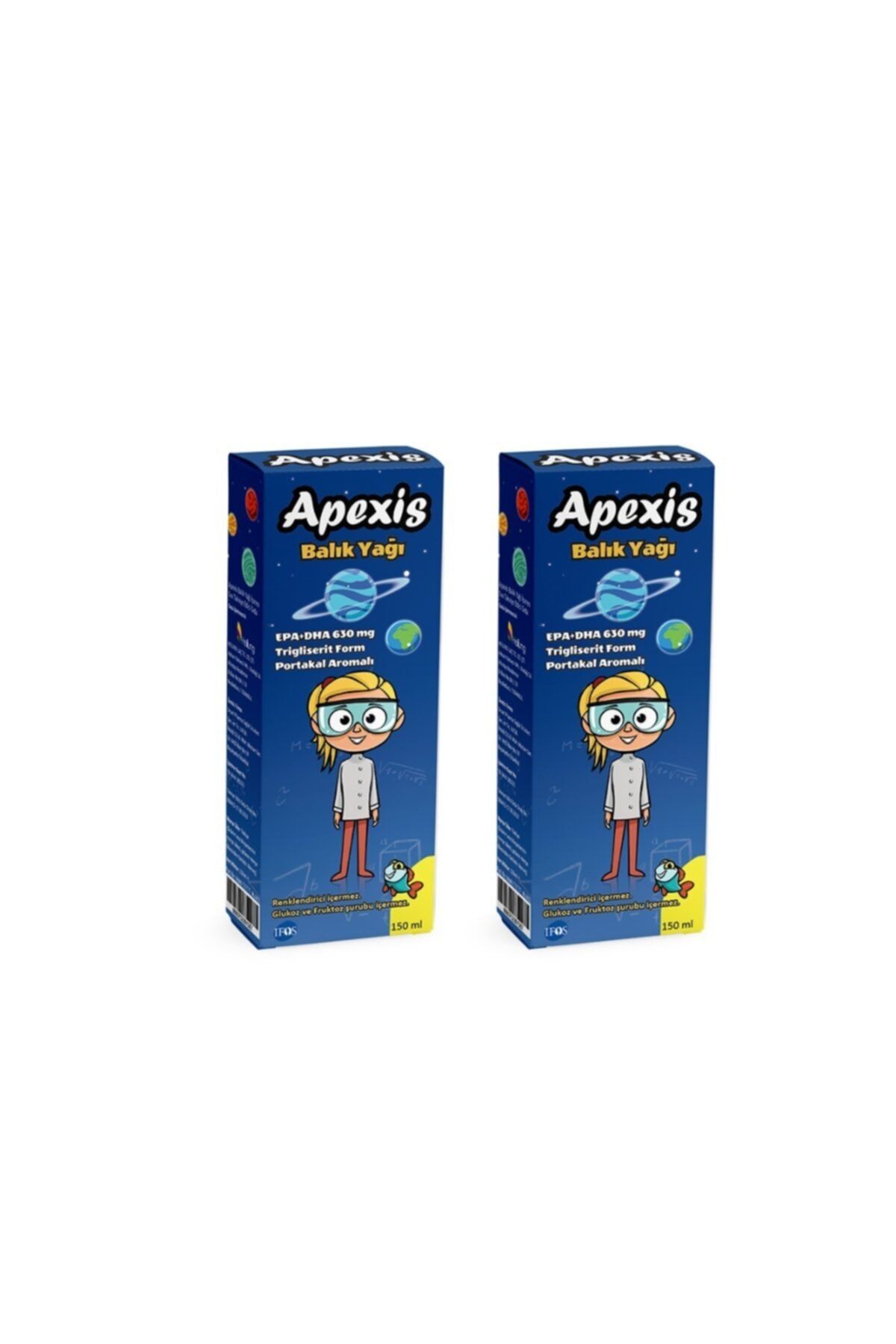 Apexis Balık Yağı Şurup 150 Ml 2 Adet