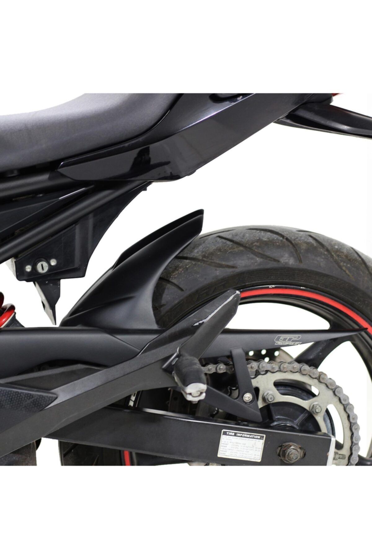 GP KOMPOZİT Yamaha Xj6 2011-2016 Uyumlu Arka Çamurluk Siyah