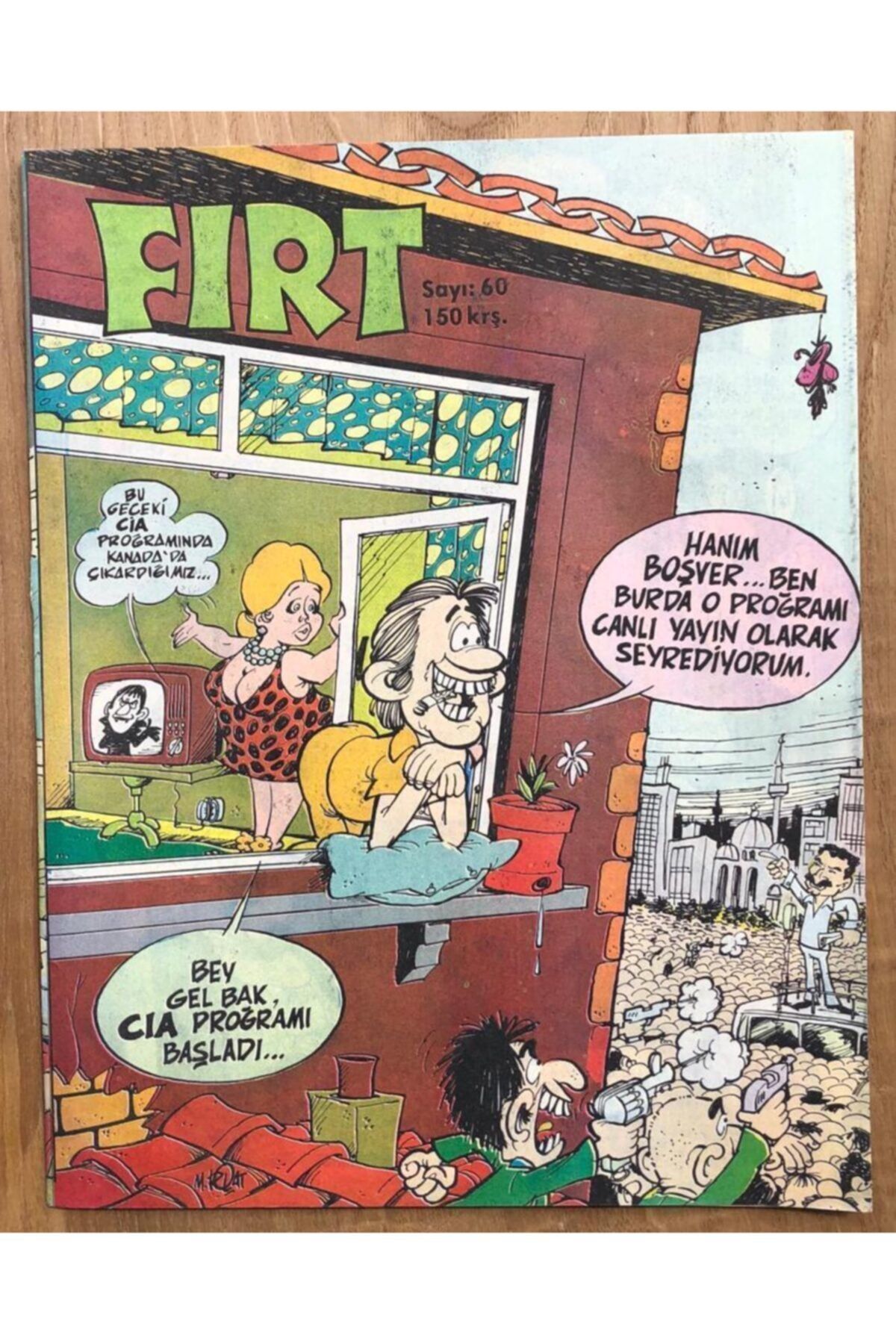 Gökçe Koleksiyon Fırt Mizah Dergisi / Sayı 60 / 150 Kuruş / 3 Mayıs 1977