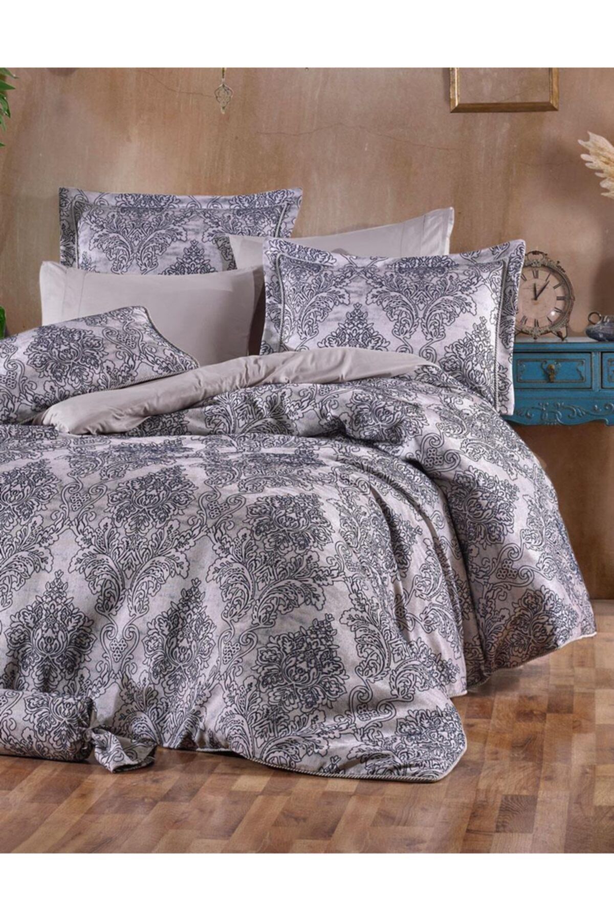 Elart Comfort Yeni Nesil Uykuseti - 10 Parça Xl Yorganlı Mutluset Santiago Lacivert
