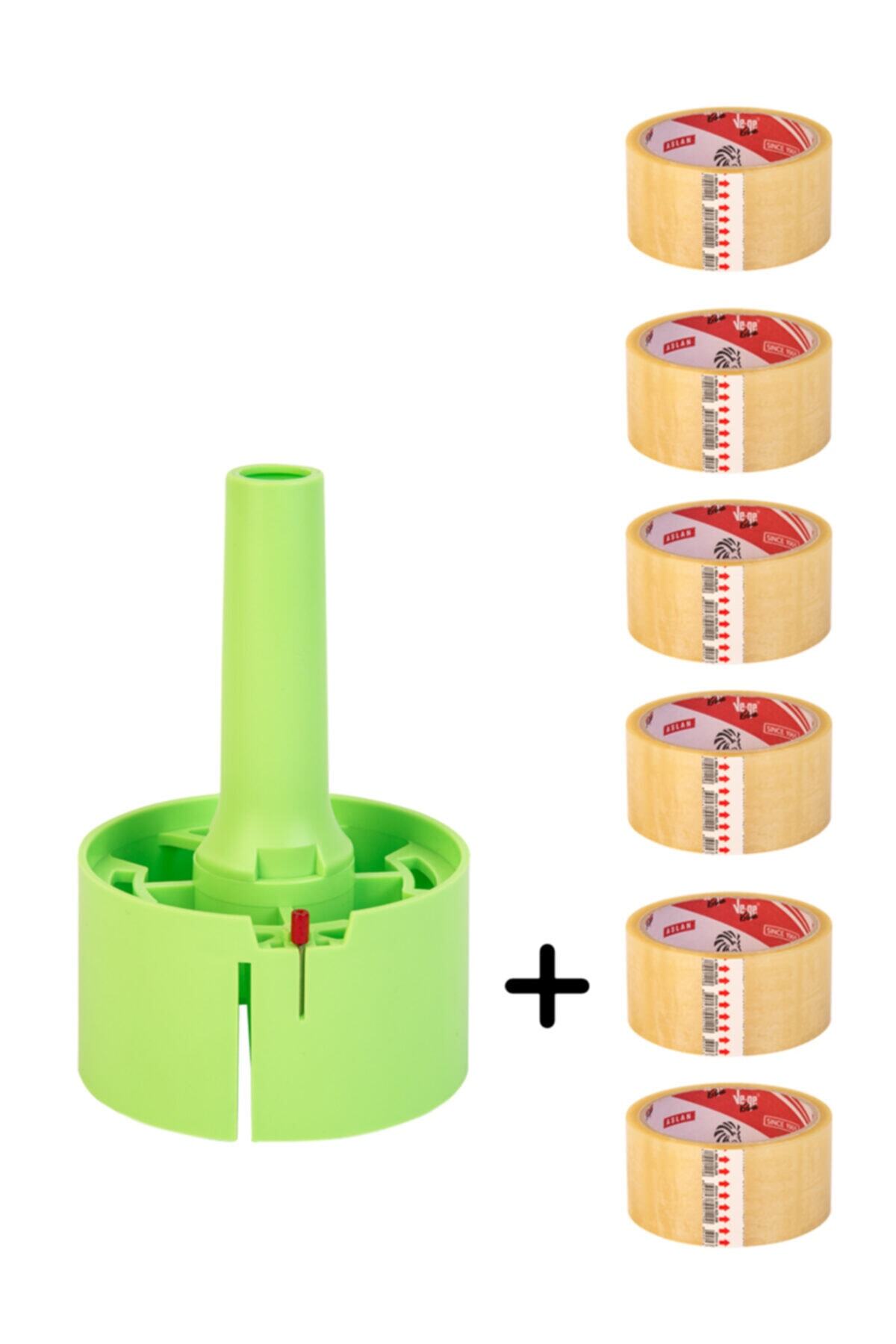 tuybox (Yeşil)+6 bant (720 yaprak)  Koli bandı ile tüy toplar, tüy toplama rulosu yerine