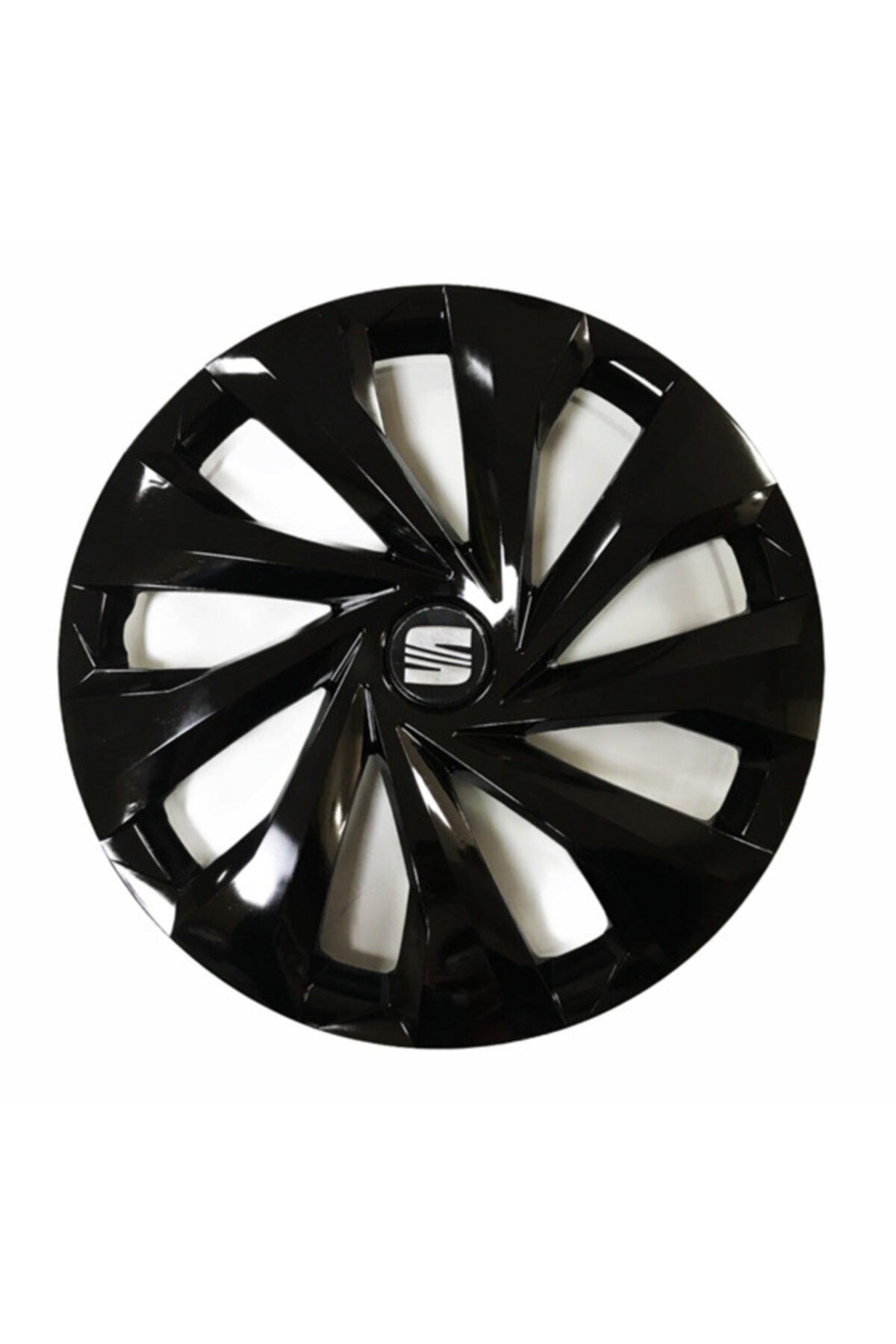 NKT GROUP Seat Leon Uyumlu 15 Inç 4 Adet Piano Black Siyah Jant Kapağı Takımı