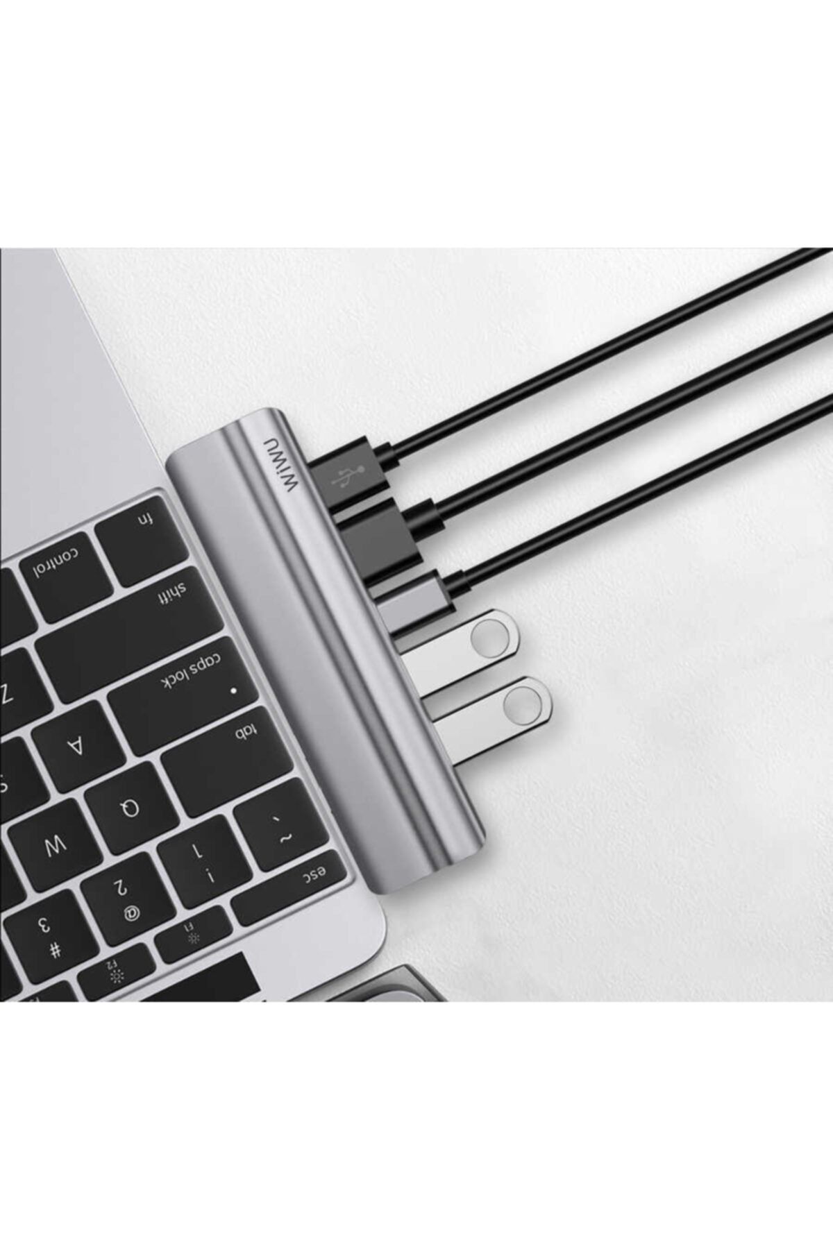 WIWU Apple Macbook 13.3 Inç New Pro Uyumlu 8in1 Premium Type-c Çoklayıcı