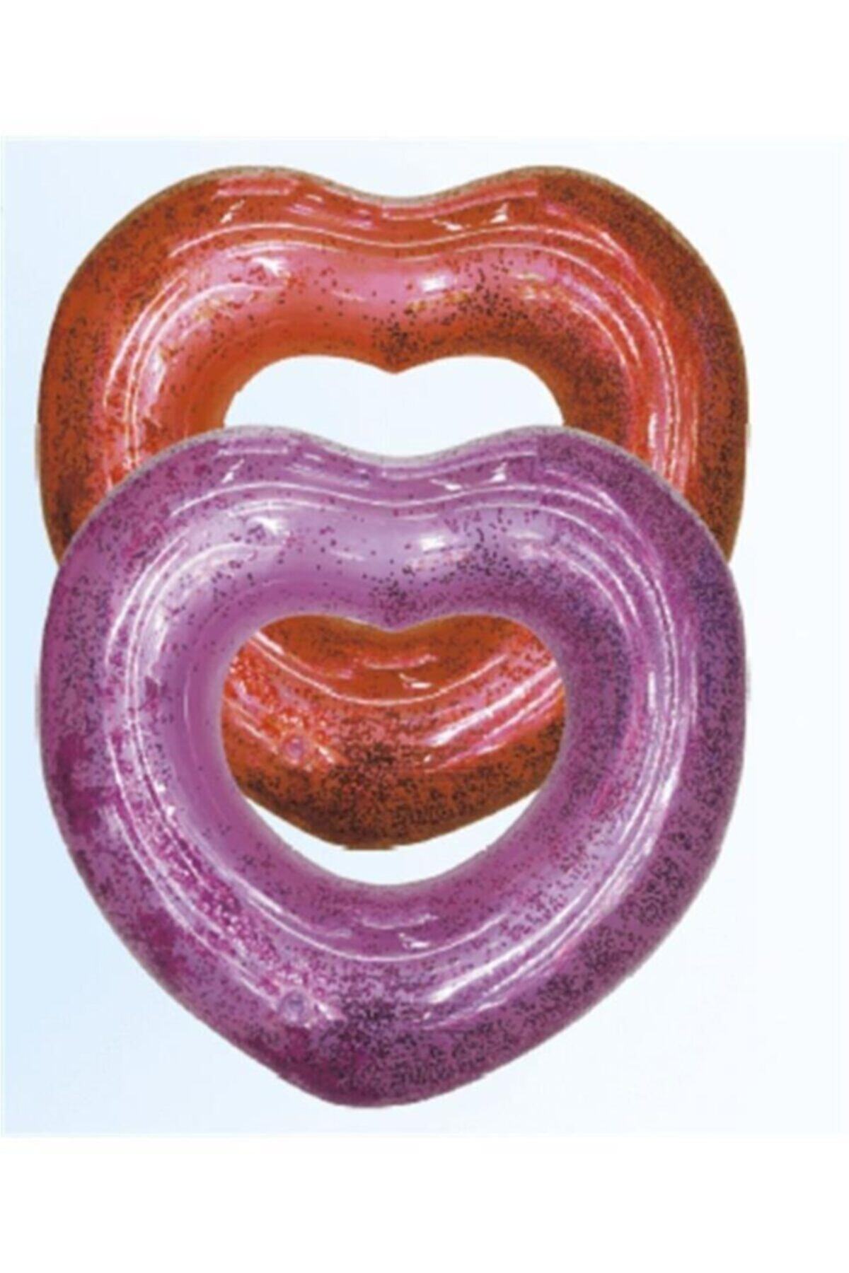 FLY BAZAAR Kalp Desenli Simit 65 Cm - 1909017 - Kahverengi
