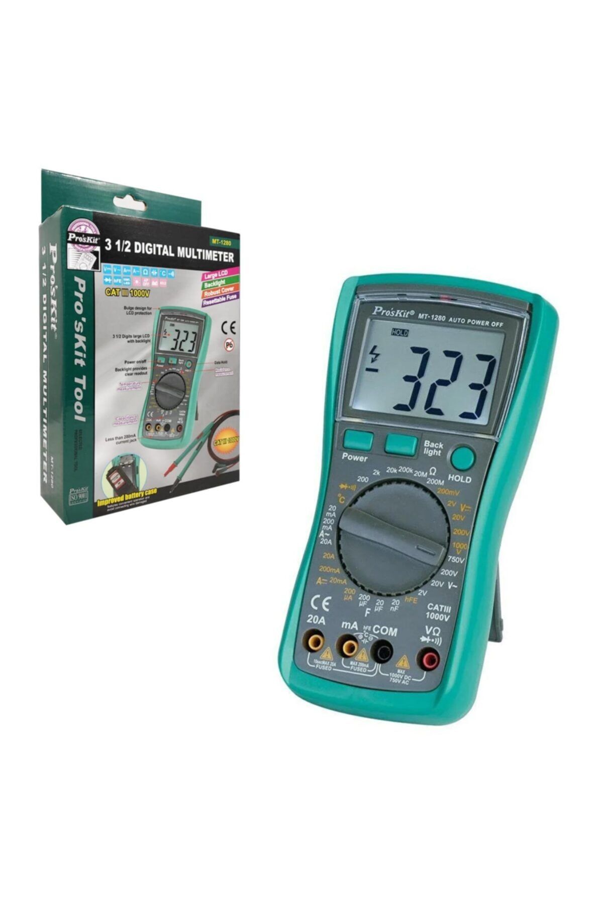 Proskit Ölçü Aleti Dijital Multimetre Mt-1280