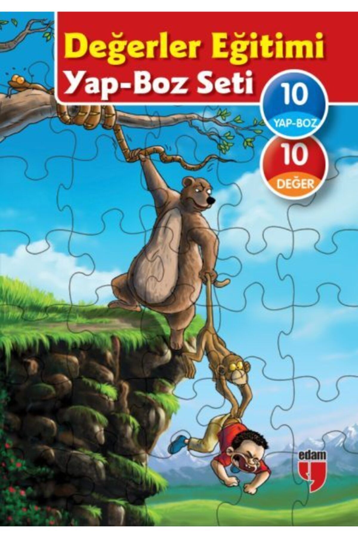 Edam Yayınları Değerler Eğitimi Yap-boz Serisi (10 Adet Yap-boz)