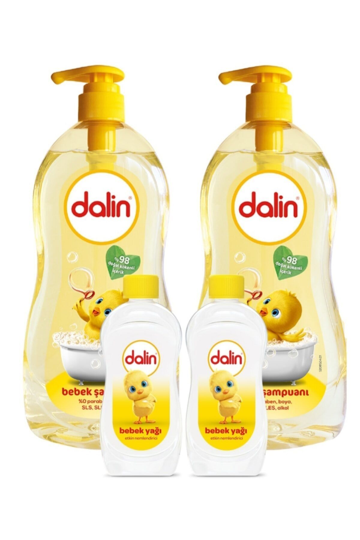 Dalin Klasik Bebek Şampuanı 700 Ml X2 + 100 Ml Bebek Yağı + Ficomed 50 Ml Dezenfektan