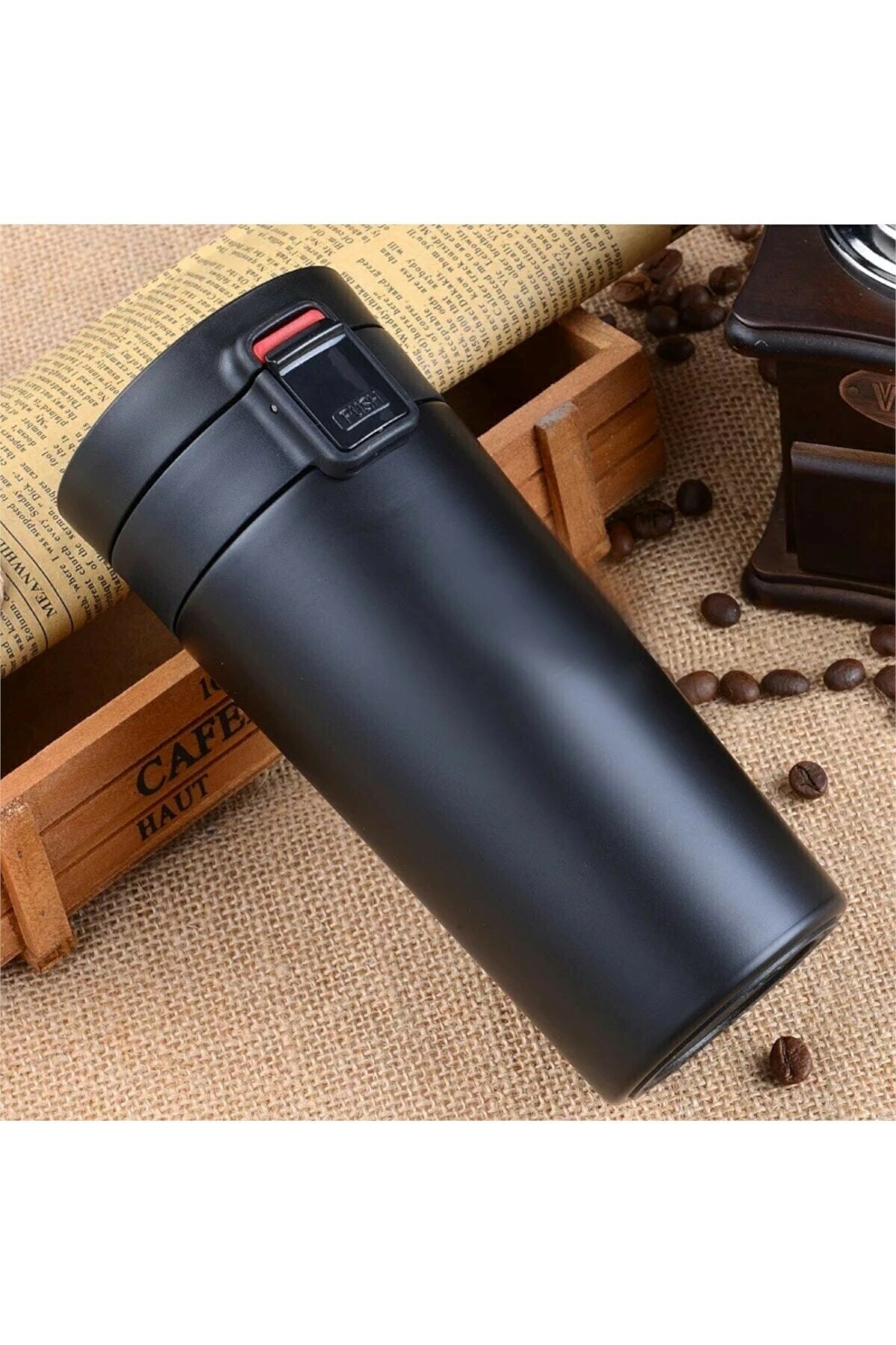 NRDLİFE Çift Katmanlı Seyahat Mug Sızdırmaz Paslanmaz 304 Çelik Termos 380 Ml Küçük Kahve Çay Termos