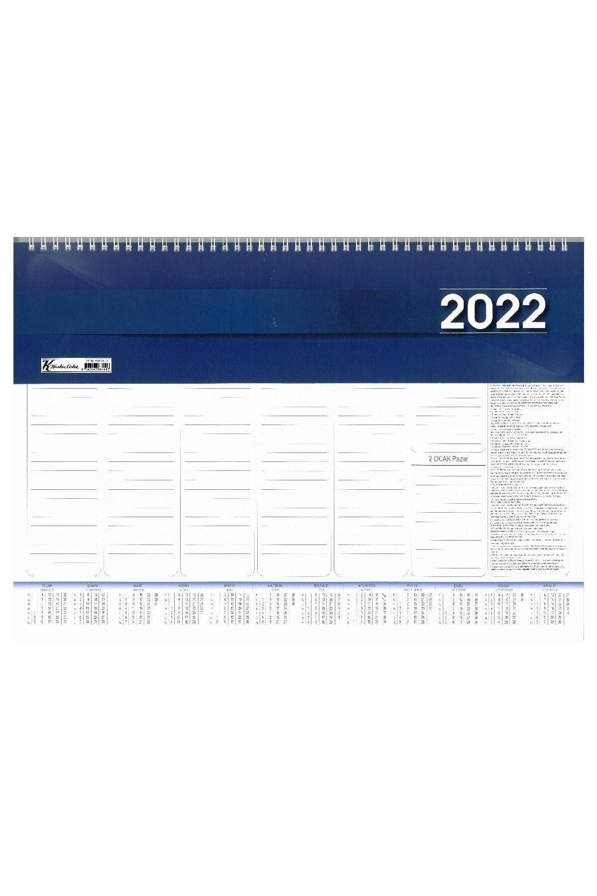 KESKİN COLOR 28x40 2022 Spiralli Haftalık Masa Sümeni Takvimi (AJ-70)
