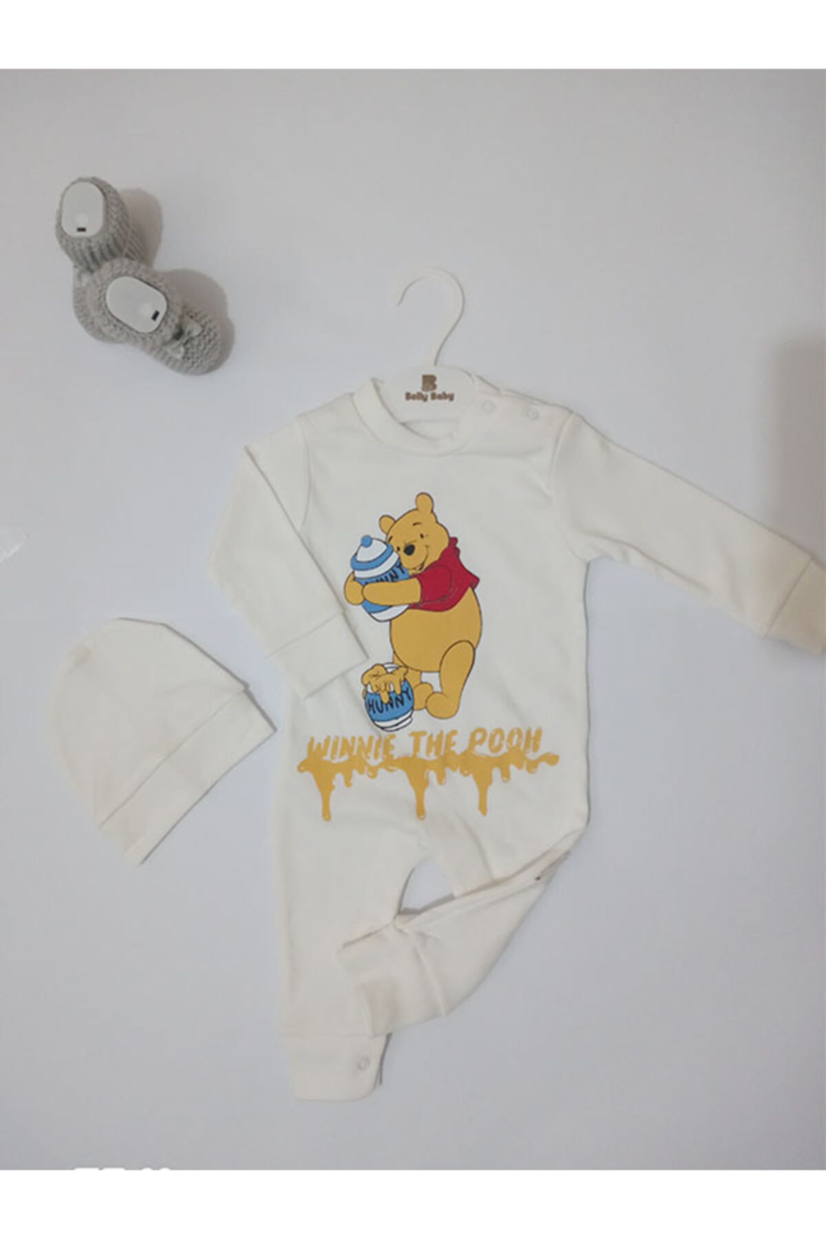 Bolly Baby Kız Bebek & Erkek Bebek Pooh Ayıcıklı Tulum