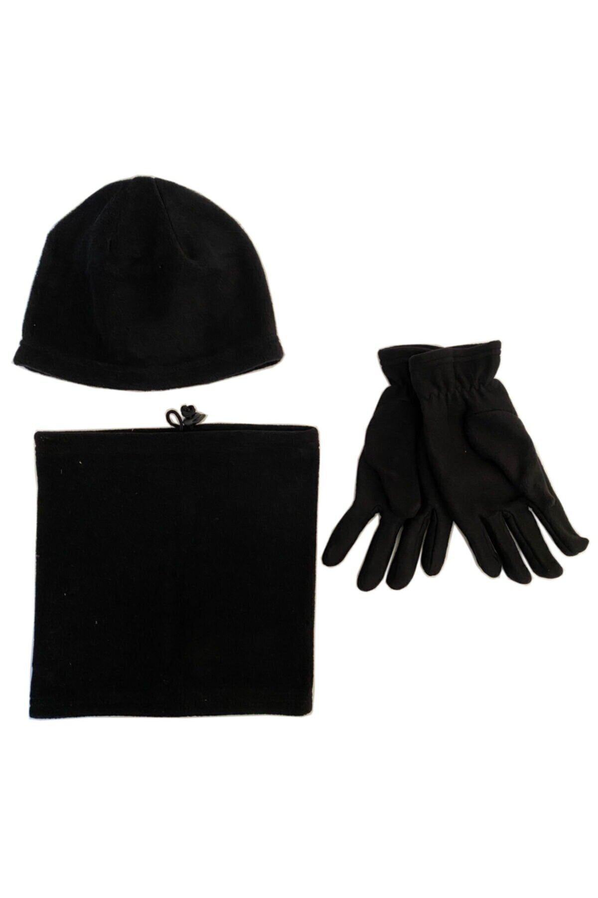 CelikTicarett 3 Lü Bere Boyunluk Eldiven Set