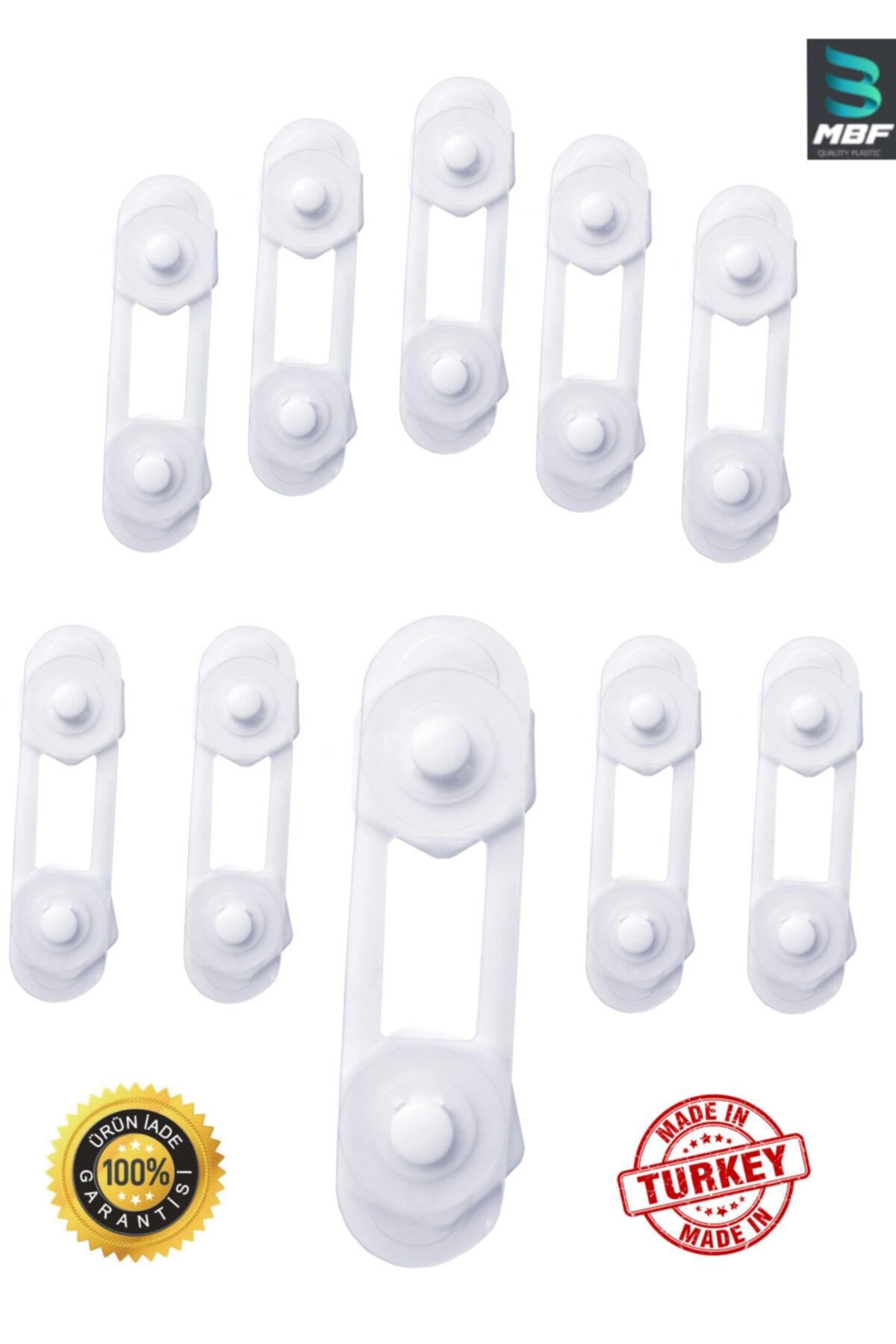 Mbf Plastik 10 Adet Mini Çok Amaçlı Çocuk Kilidi Dolap Çekmece Beyaz Eşya Çocuk Ve Bebek Emniyeti