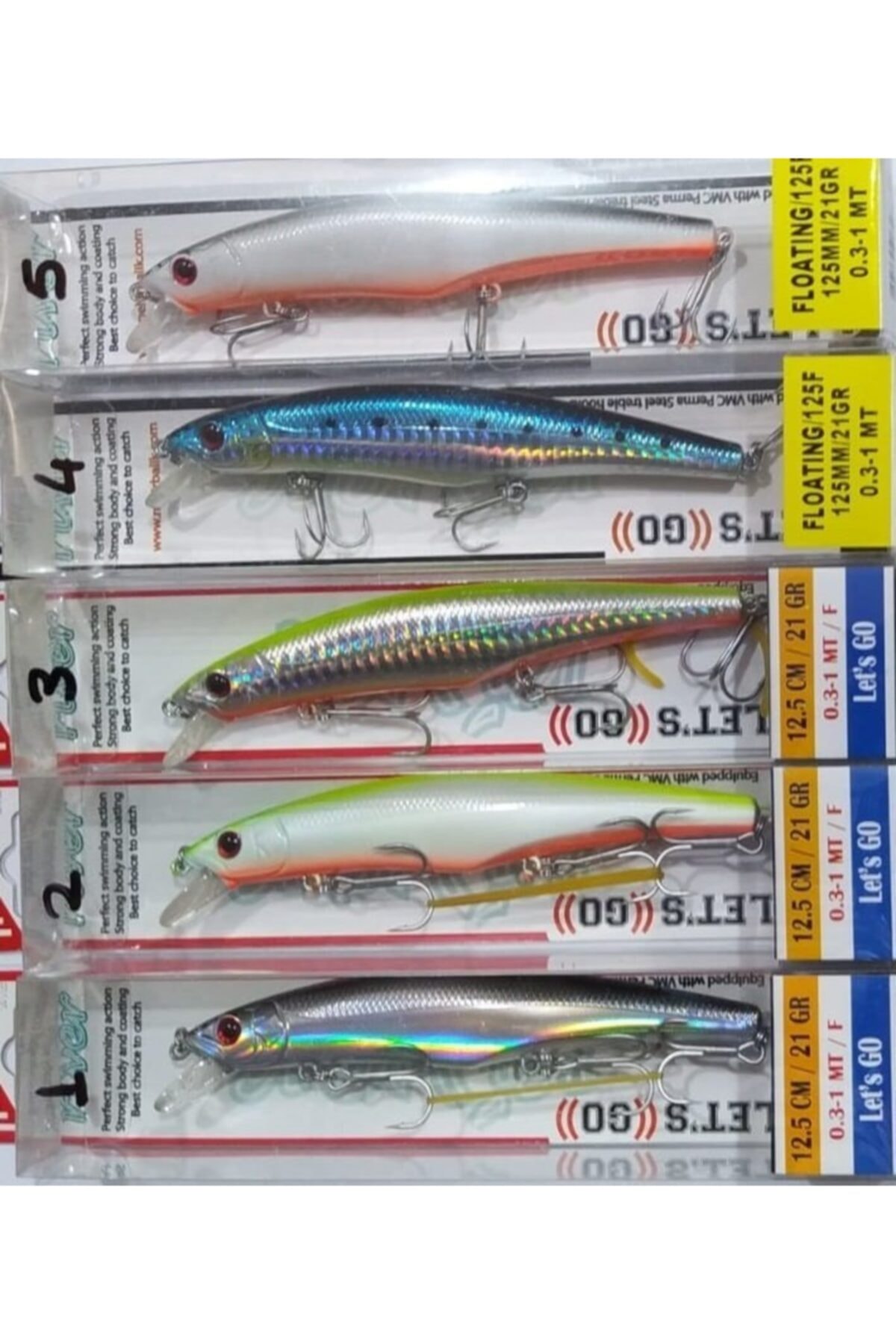 RİVER Rapala- Let,s Go. 12.5 cm 21 gr 0.3-1 mt F-3