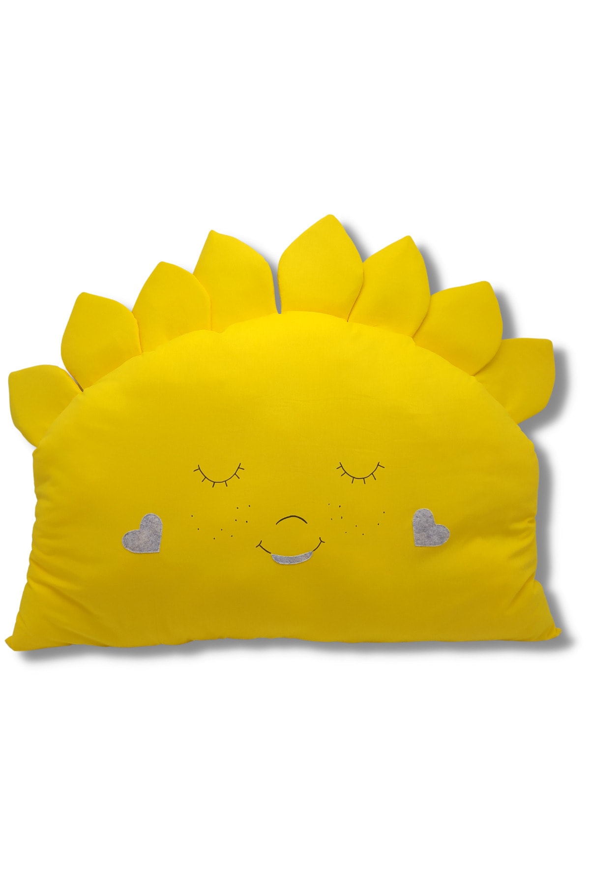 TRİSTCO Güneş Figürlü Dolgulu Sevimli Korumalık Oyun /uyku Arkadaşı Beşik Içi Peluş Yastık