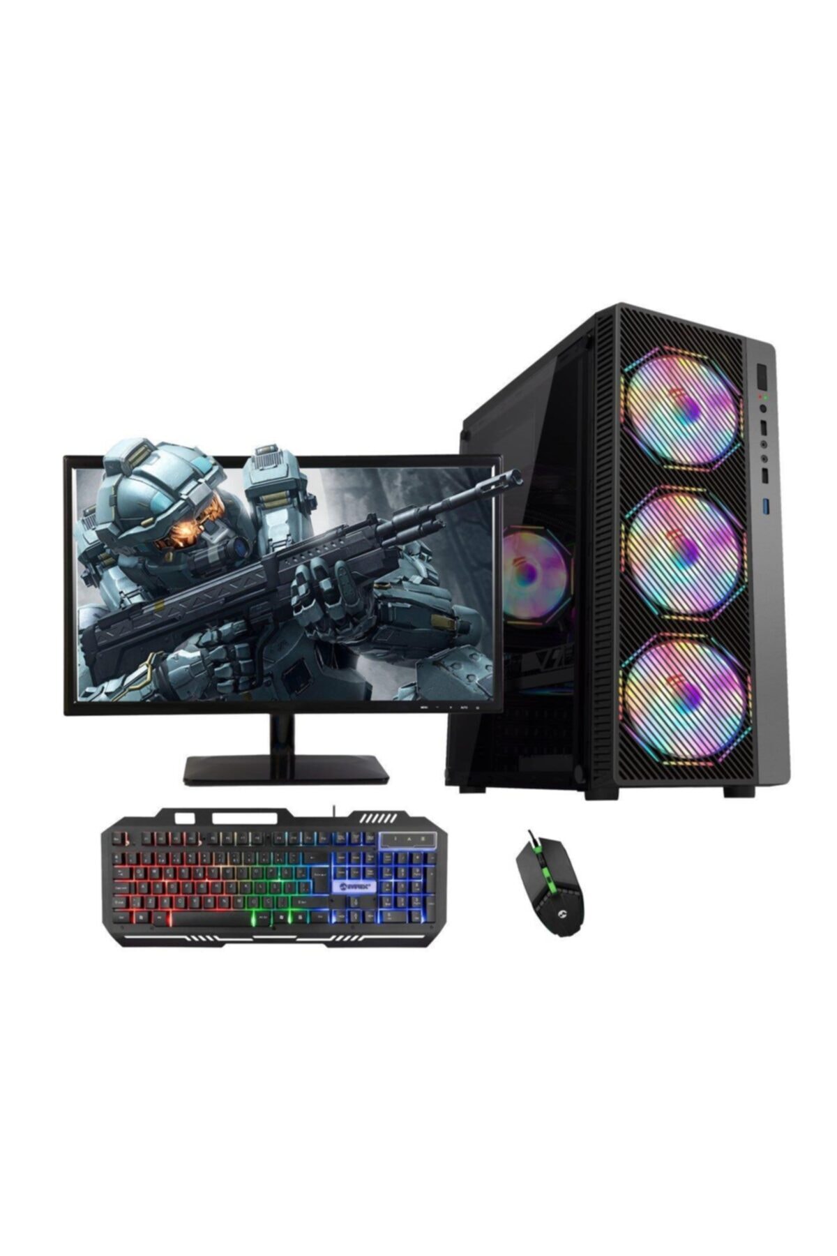 COLLECT Intel I7 2n 16gb 240ssd 1tb 4gb Gt730 24'' Monitör Oyun Bilgisayarı
