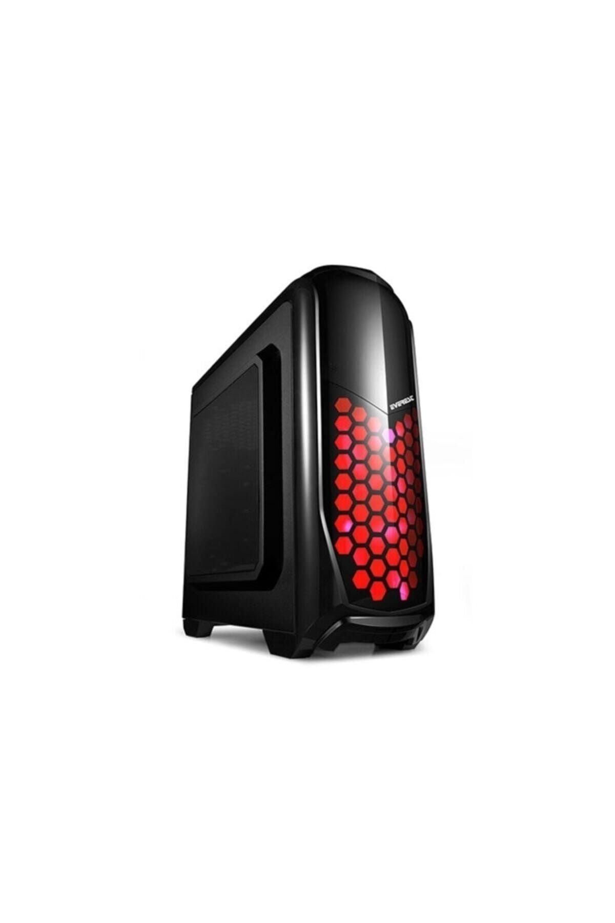 Everest Rampage Armego Siyah 2-12cm Fan Red Led Fa Bilgisayar Kasası
