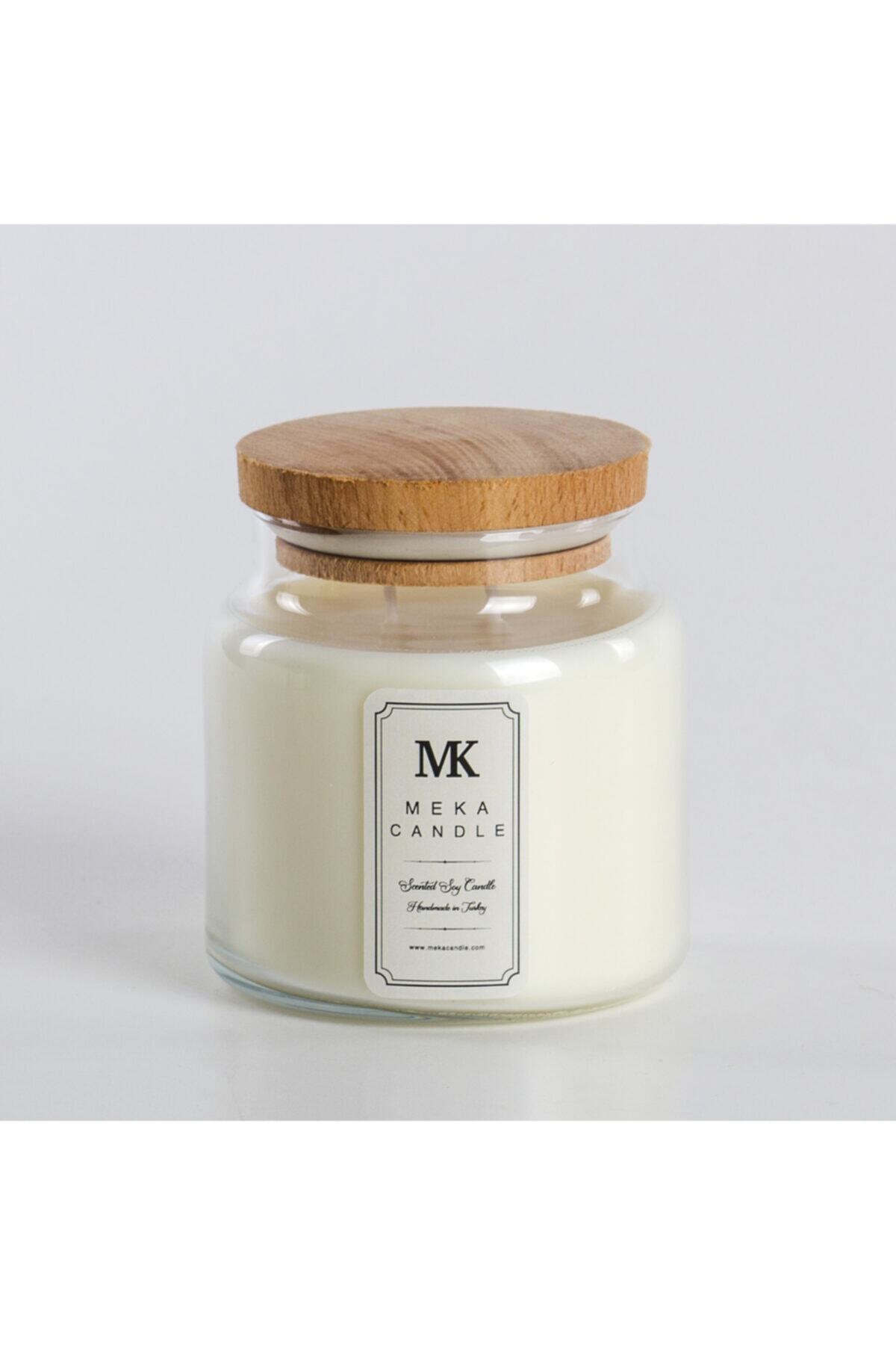 MEKA CANDLE Vanilya Kokulu Mum, Soya Mum, Kavanoz Mum - 835 Gr