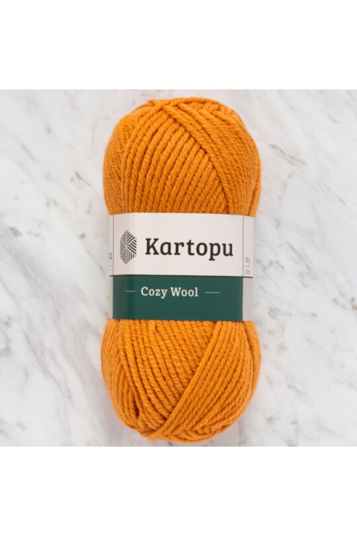 Kartopu Cozy Wool K1852 Hardal %25 Yün Karışımlı Kalın Ip