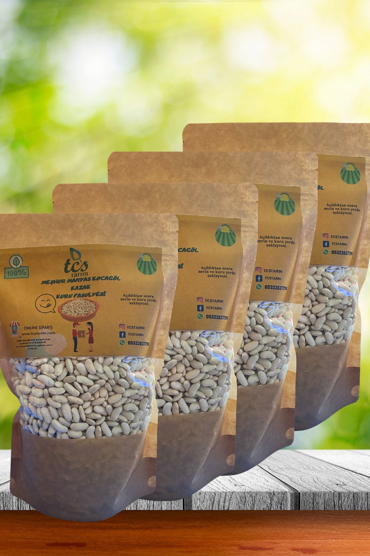 TCS TARIM Manyas In Meşhur Kuru Fasulyesi 4*1kg (4 Kilo)