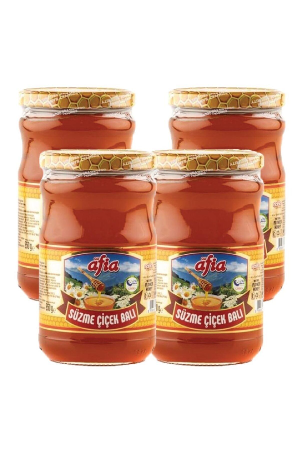 Afia Süzme Çiçek Bal 850 Gr. (4 Adet)