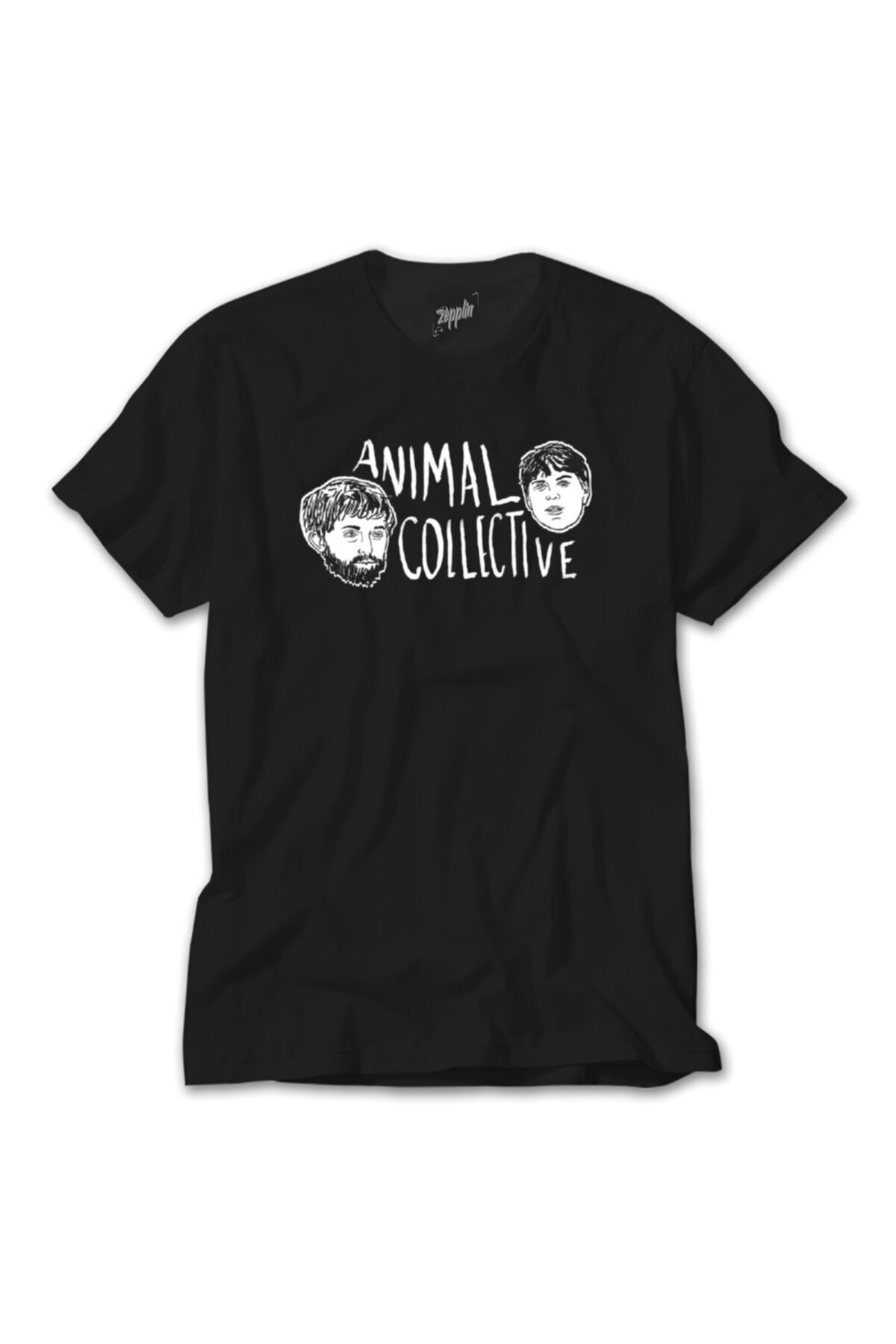 Z zepplin Animal Collective Heads Black T Shirt Trendyol