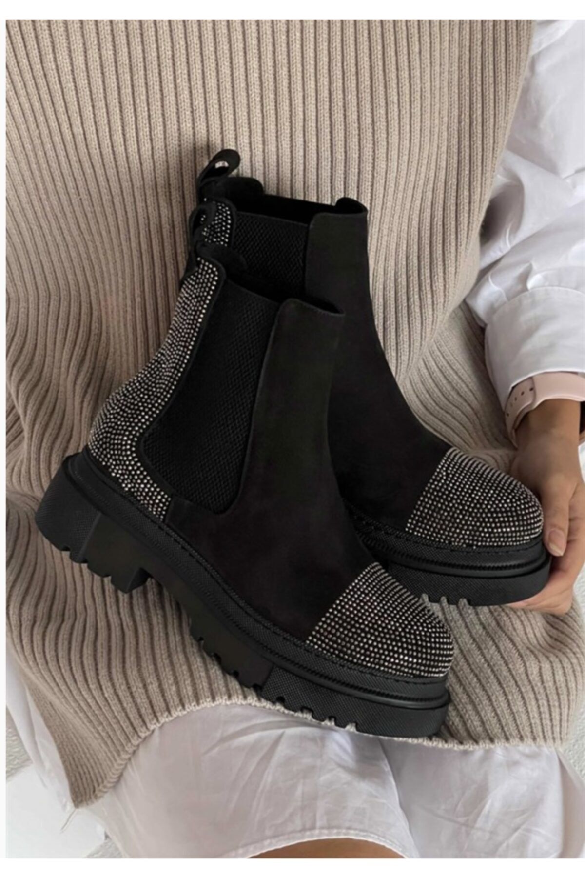 VEGA Shoes Taşlı Kadın Bot