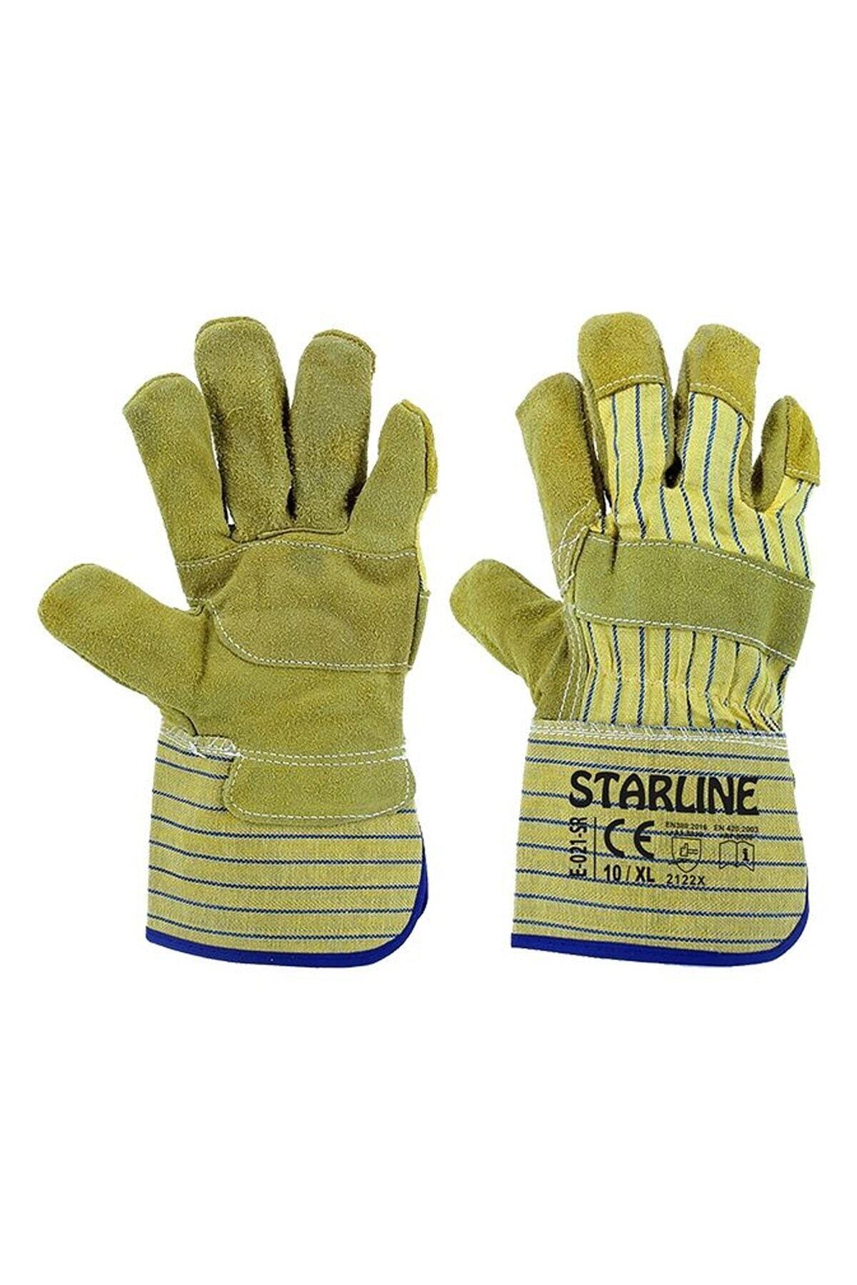 Starline E-021 Sr Yarma Deri Eldiven