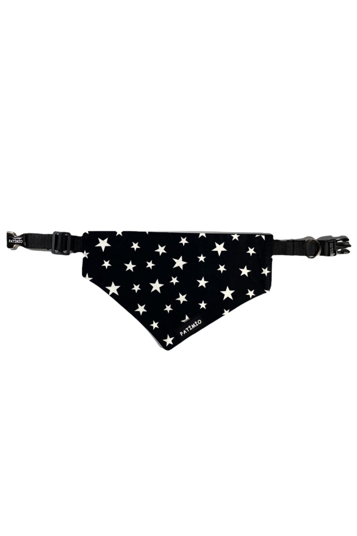 PATİMİO Black Stars Tasma Fular Bandana Medium