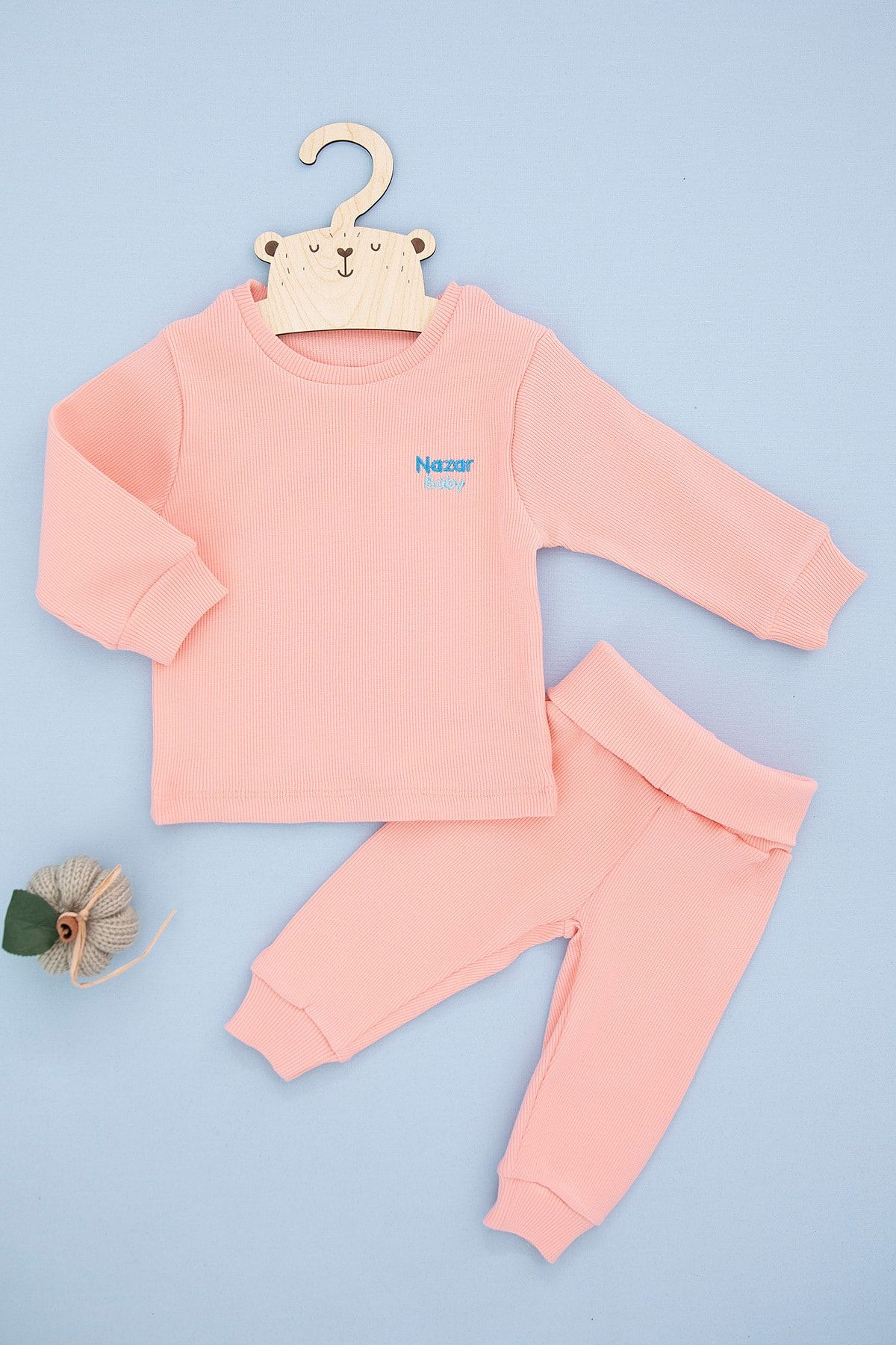 Kiwikido Unisex Bebek Sevimli Fitilli Takım - (3-12 AY)