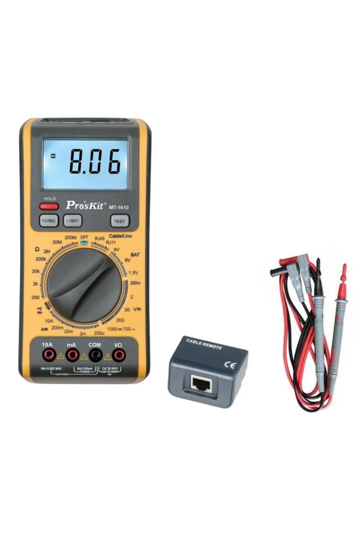 Proskit Ölçü Aleti Network Dijital Multimetre Mt-1610