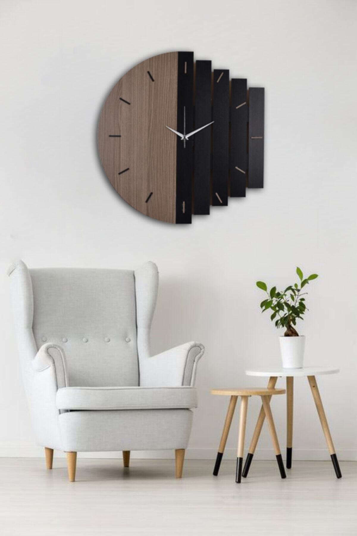 İnfigo Concept Ahşap Lazer Kesim Cordoba Duvar Saati 50 Cm - Ritim