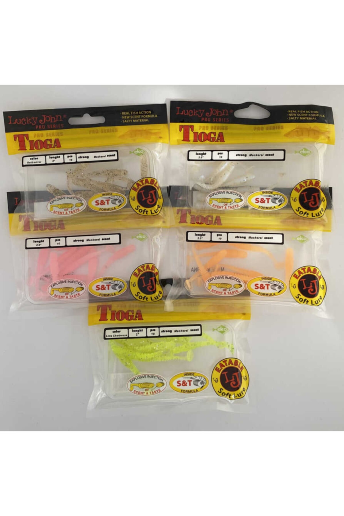 LUCKY JOHN Tioga 5.08cm 10p Lrf Silikon Yem 2inch