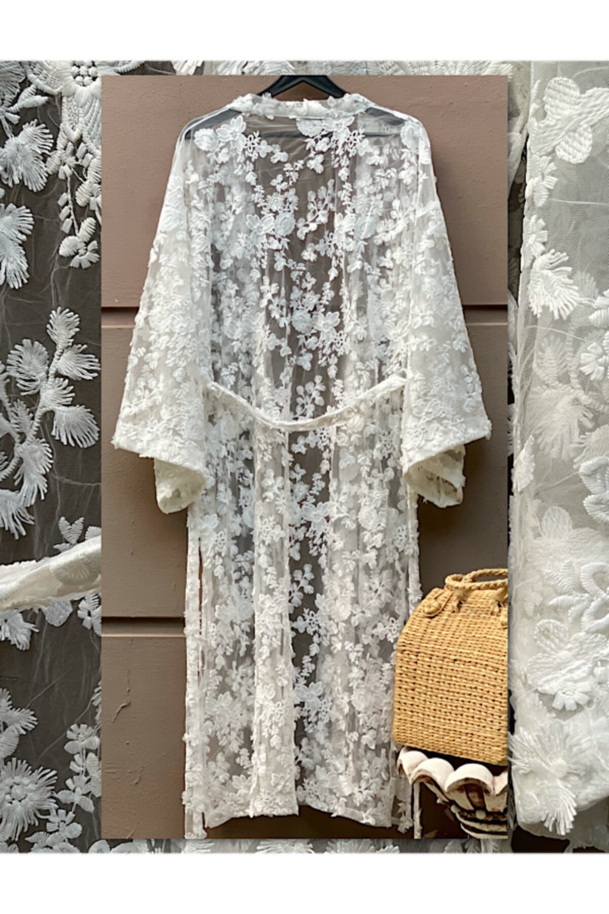 Kimono Store Dantel Üç Boyutlu Kimono
