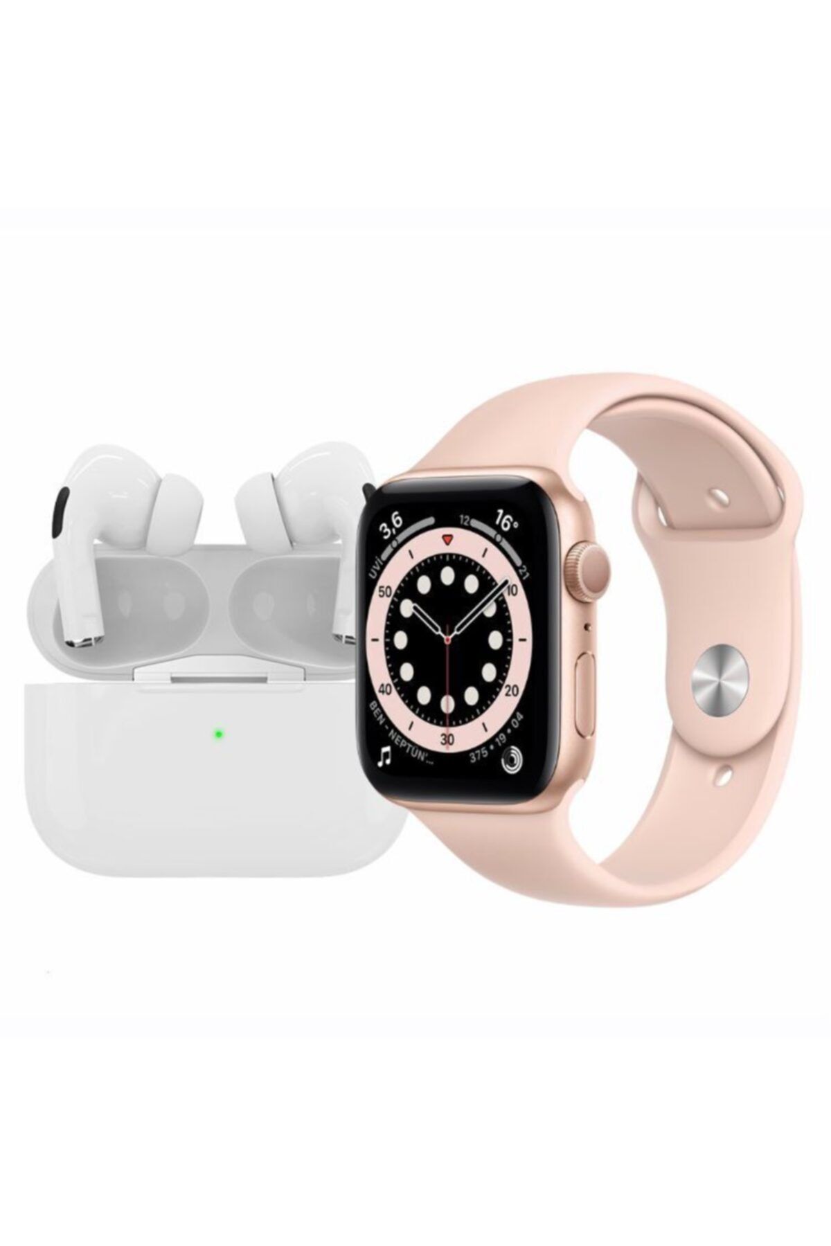 Seka Alışveriş Akıllı Saat Watch 6 + I3 Airpods Pro Uyumlu  Kablosuz Kulaklık (ikili Kampanya)