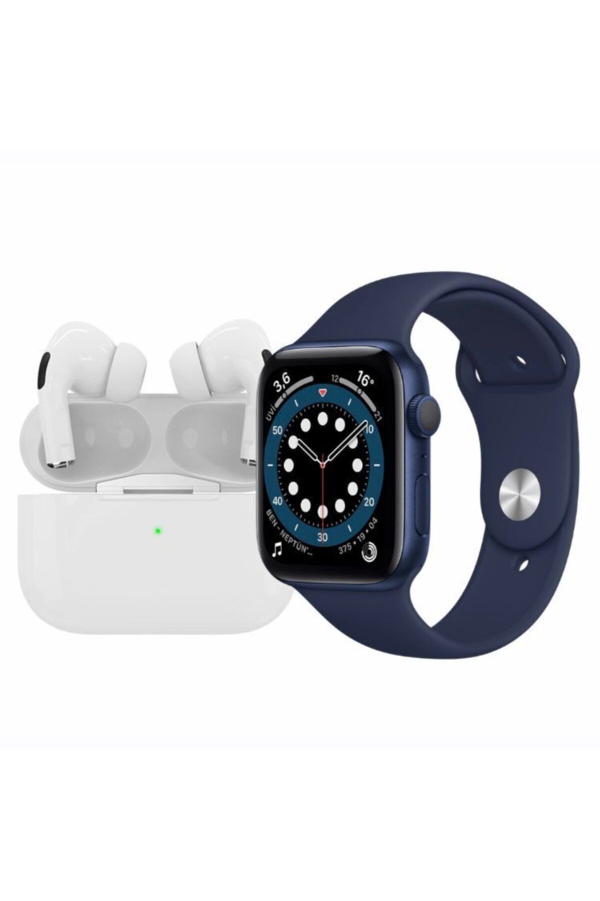 Seka Alışveriş Akıllı Saat Watch 6 + I3 Airpods Pro Kablosuz Kulaklık (ikili Kampanya)