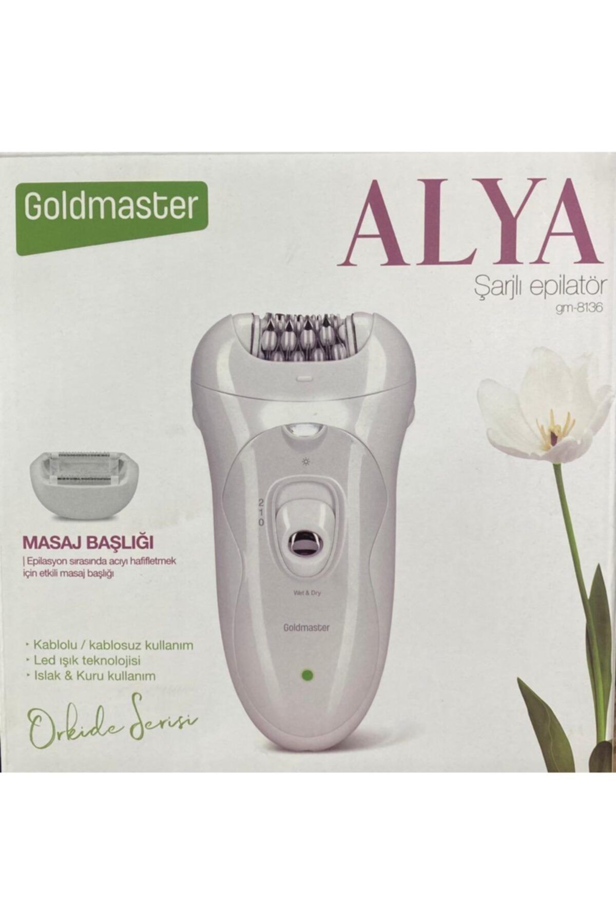 GOLDMASTER Alya Şarjlı Epilatör Gm-8136 Şarjlı Epilatör