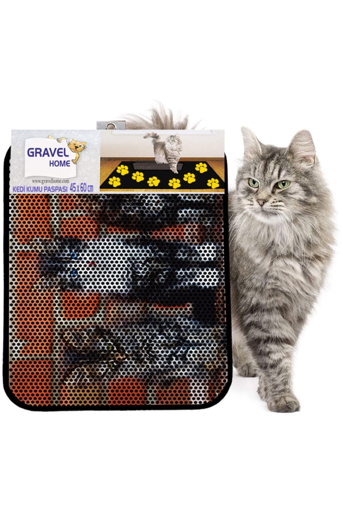 Gravel Kedi Kumu Paspası Yeni Sezon 45 X 60 Cm Nrszn0020