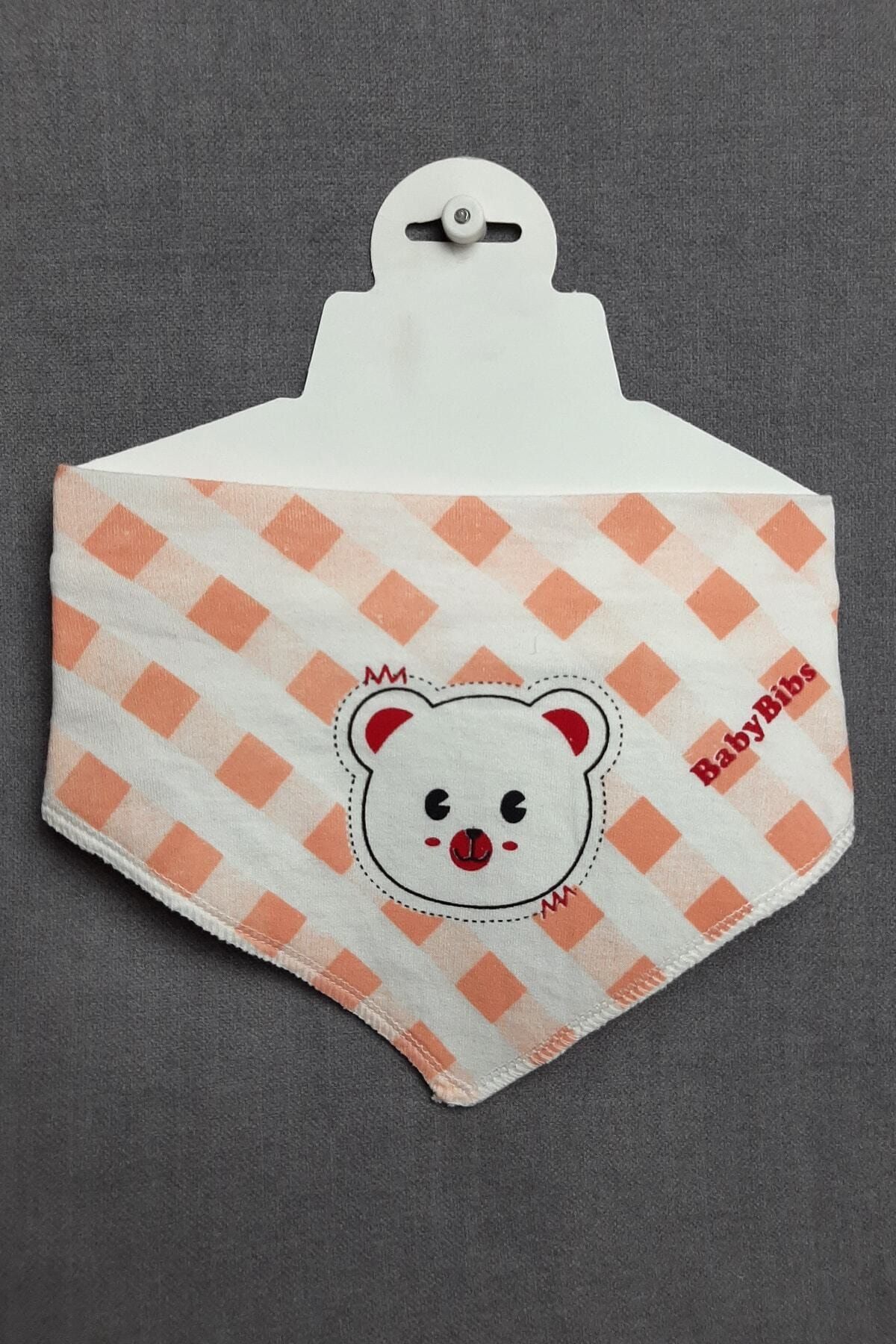 Baby Bibs Ayıcık Desenli Fular Önlük