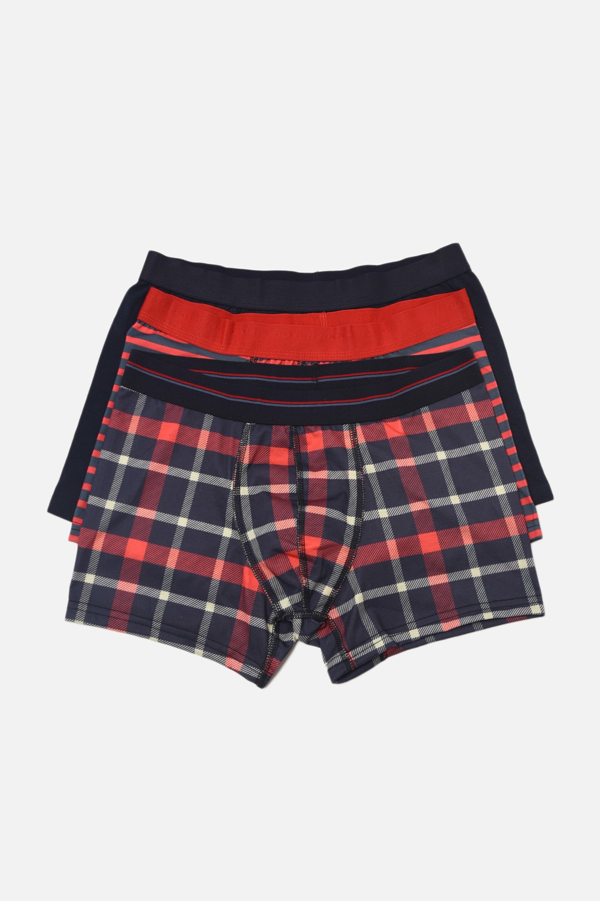 TRENDYOL MAN Çok Renkli Erkek 3'lü Paket Boxer TMNAW22BX0052