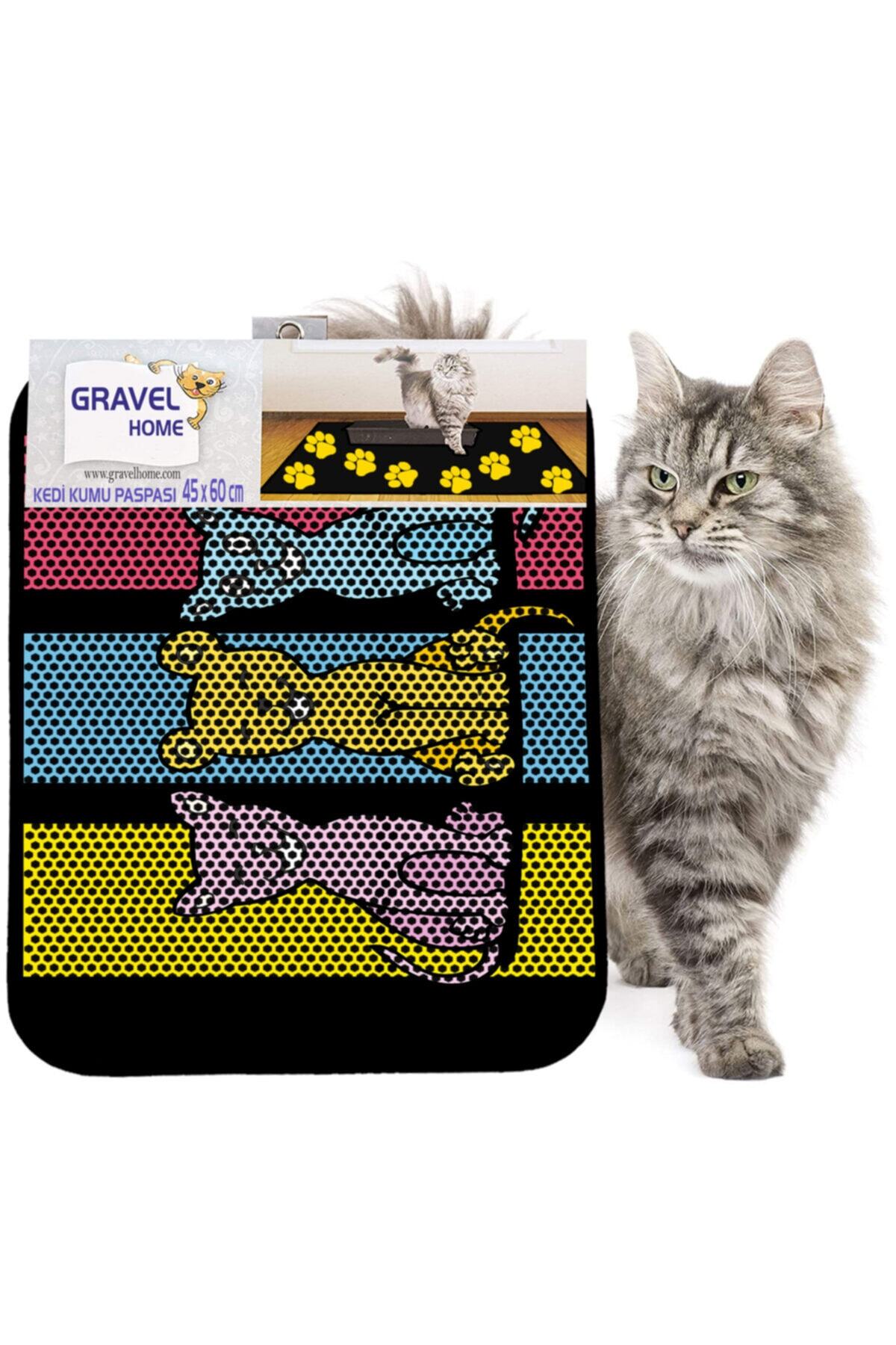 Gravel Kedi Kumu Paspası Yeni Sezon 45 X 60 Cm Nrszn0040