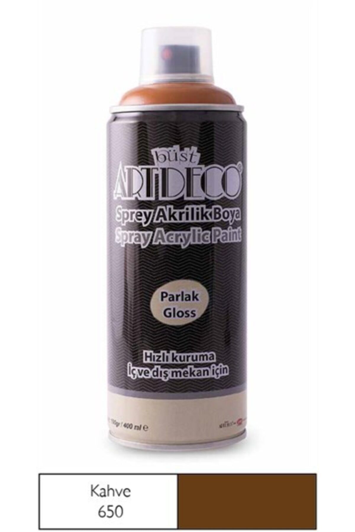 Artdeco Akrilik Sprey Boya 400 ml Kahverengi